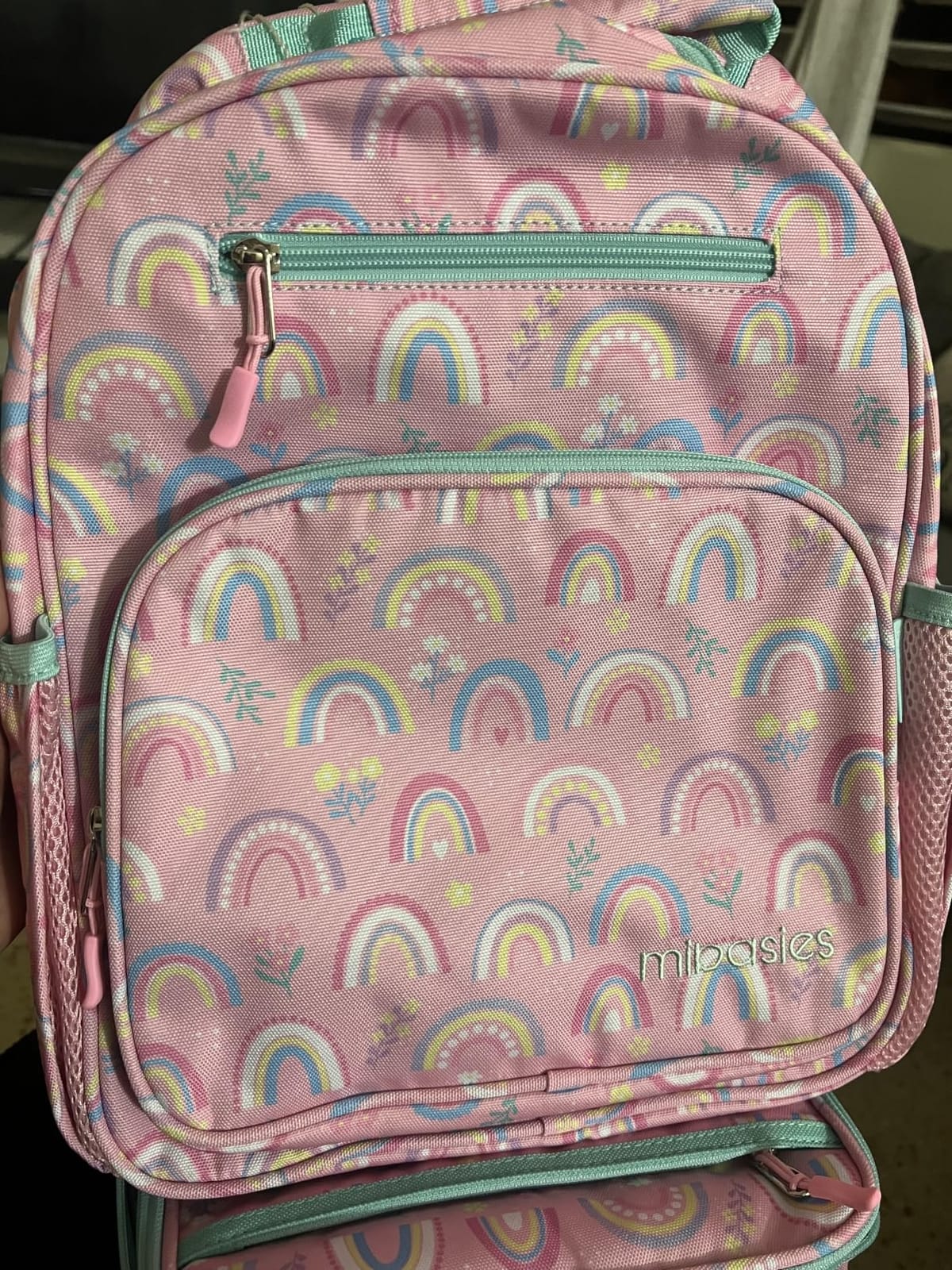 Girls Backpack 5-8: Lightweight Kids Backpacks for Girls - Girl Bookbag for Elementary School - Rainbow Pink customer photo 2