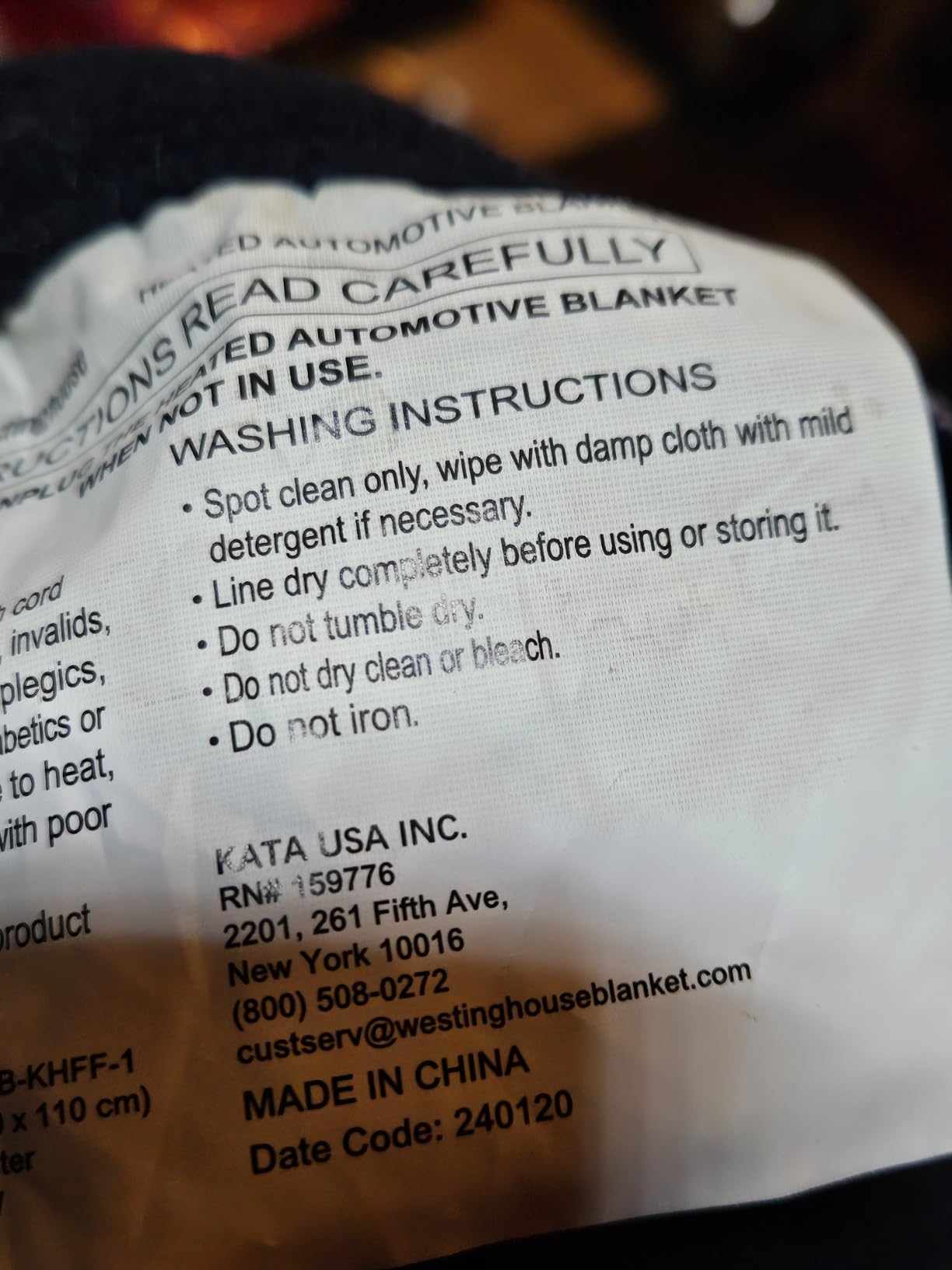 Westinghouse Heated Car Blanket, Charcoal, 59
