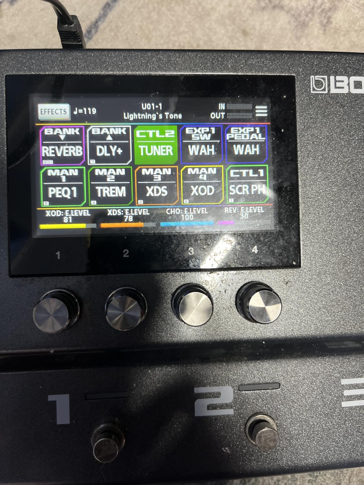 BOSS GX-100 Advanced Guitar Effects Processor | Authentic Tube Amp Tone with AIRD Technology, 32 Amp Types and 170+ BOSS Effects Derived from the Flagship GT-1000 customer photo 2