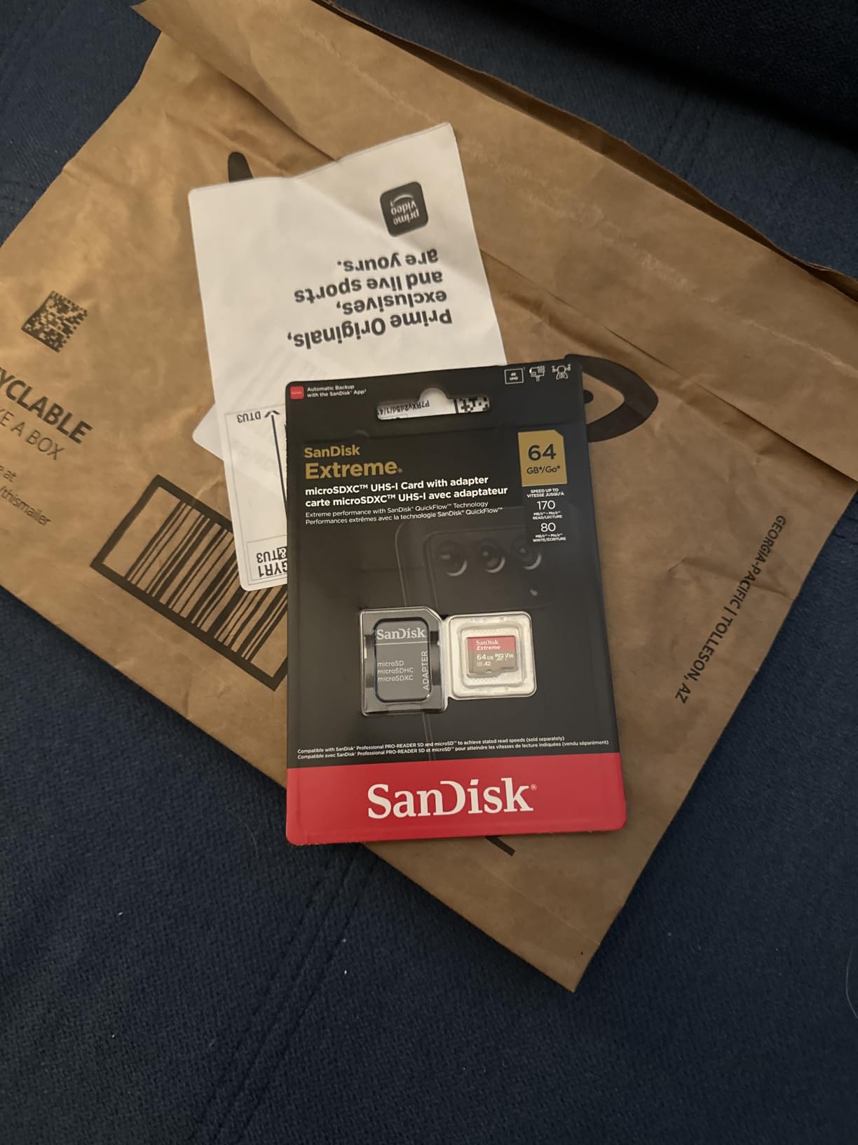 SANDISK 128GB Extreme microSD Card + Adapter, Up to 190MB/s Read Speeds customer photo 2