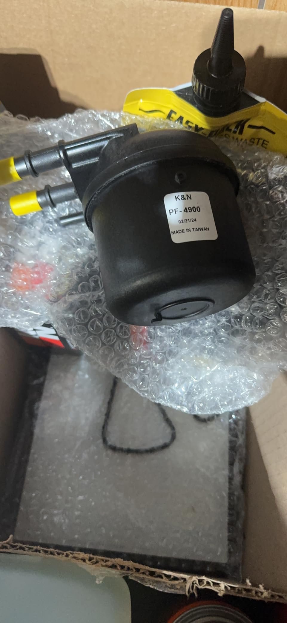 K&N Diesel Fuel Filter: Performance Fuel Filter, Premium Engine Protection, Compatible with 2017-2026 Ford F Series Truck 6.7L Powerstroke Diesel Engines, PF-4900 customer photo 1