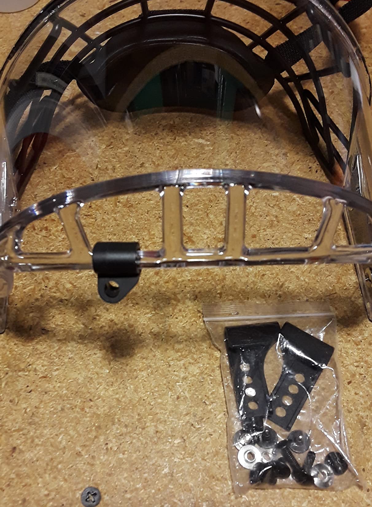 GY PC300 Hockey Helmet Cage & Face Shield Protector Combo customer photo 1