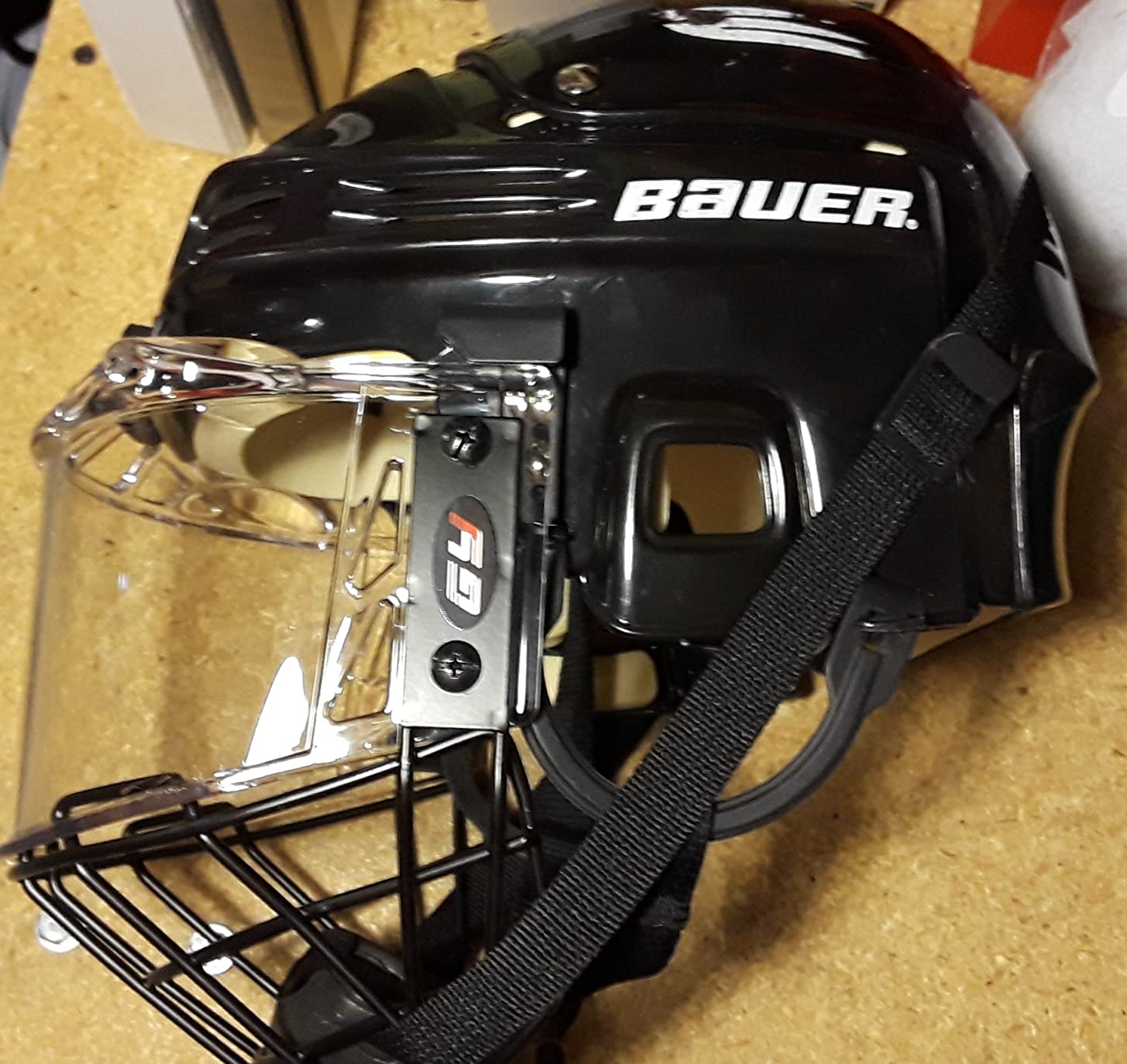GY PC300 Hockey Helmet Cage & Face Shield Protector Combo customer photo 2