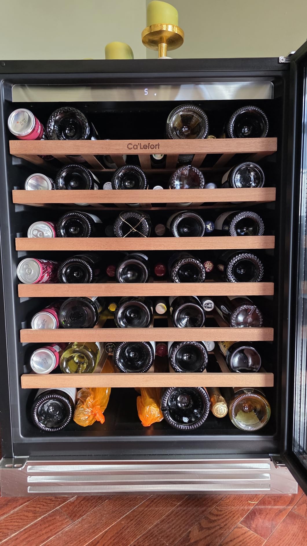 Ca'Lefort 15 Inch Wine Fridge, 33-Bottle Wine Cooler Refrigerator customer photo 2