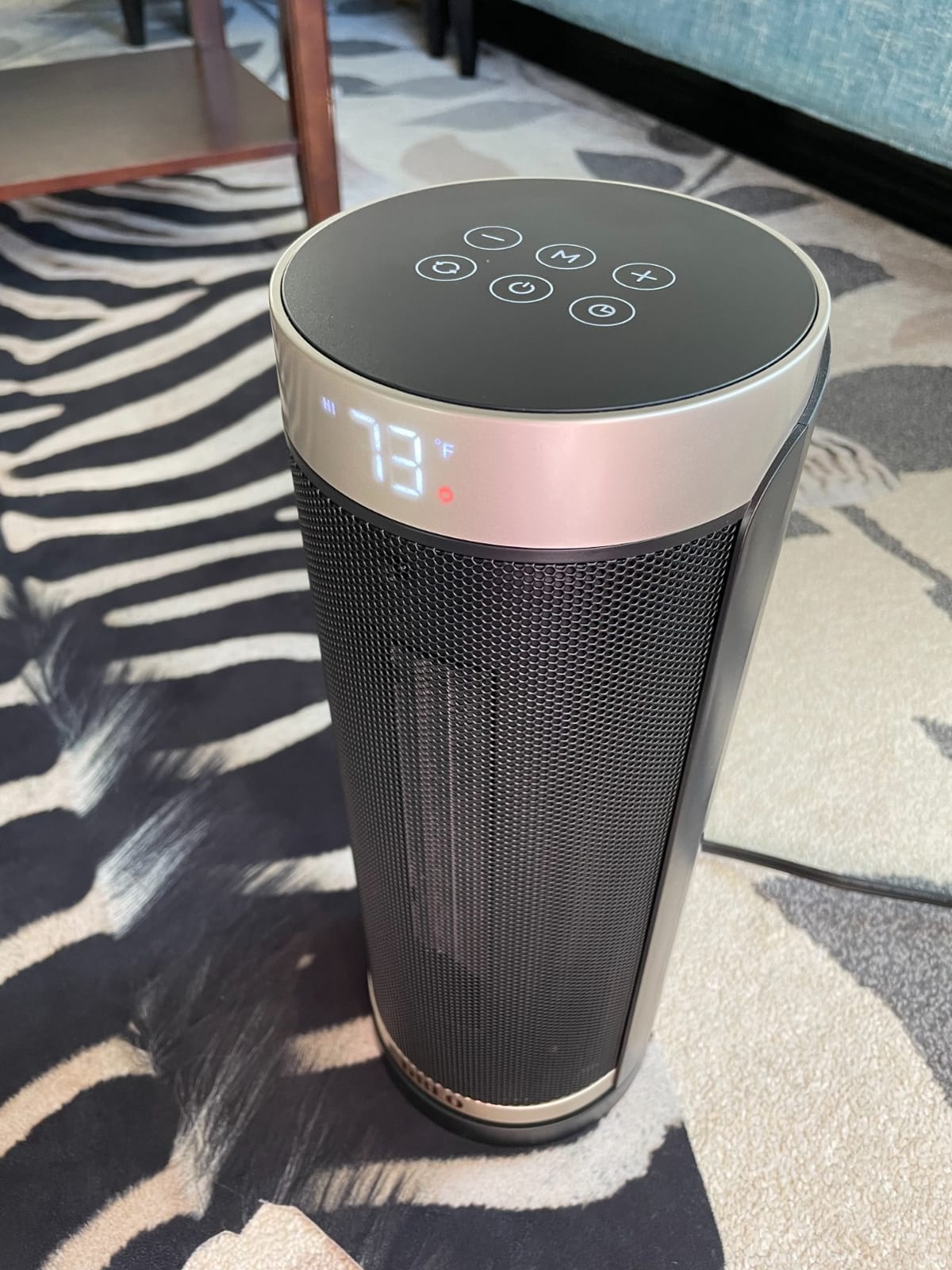 DREO 1500W Electric Space Heater with Remote for Large Room Bedroom, 16 Inch customer photo 2