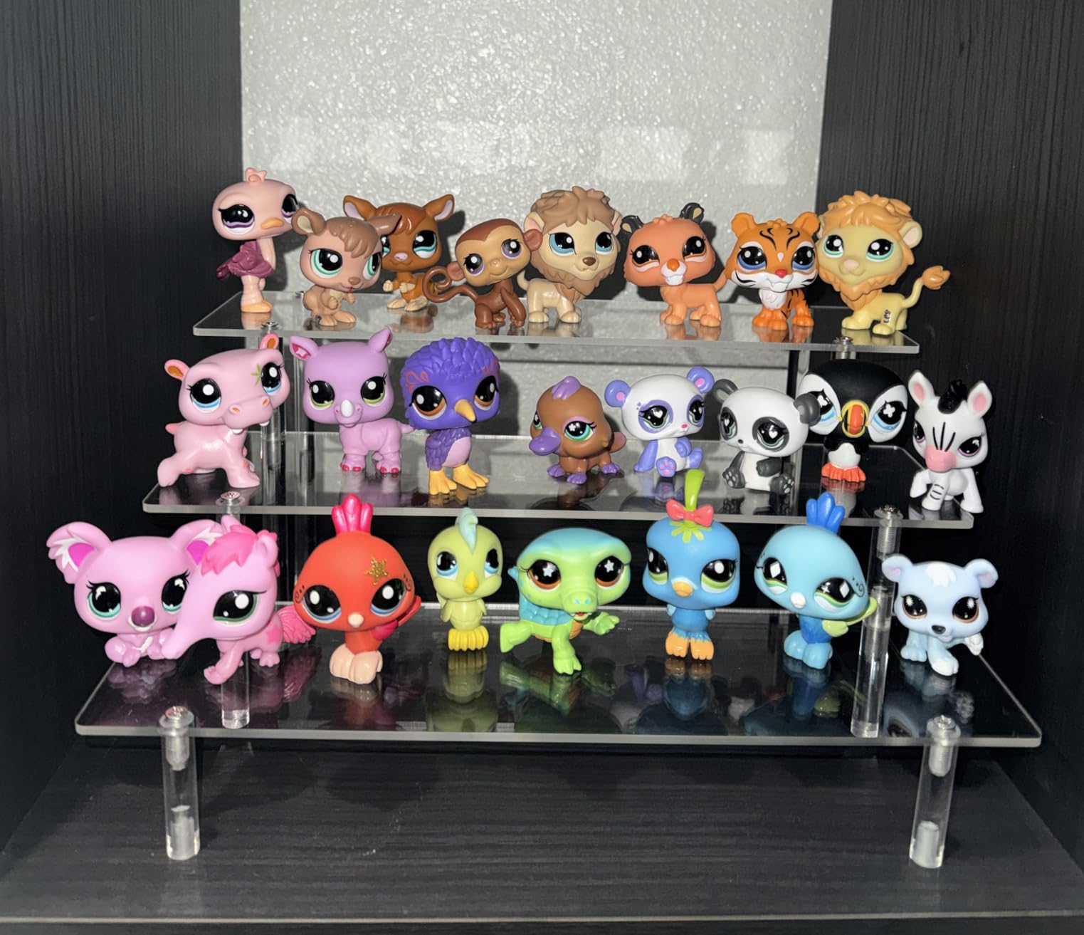 5 Tier Acrylic Risers - Acrylic Display Stands for Countertop Organizer, Collections and Cosmetics (11.6 * 11.8 * 9.6 inch) customer photo 1