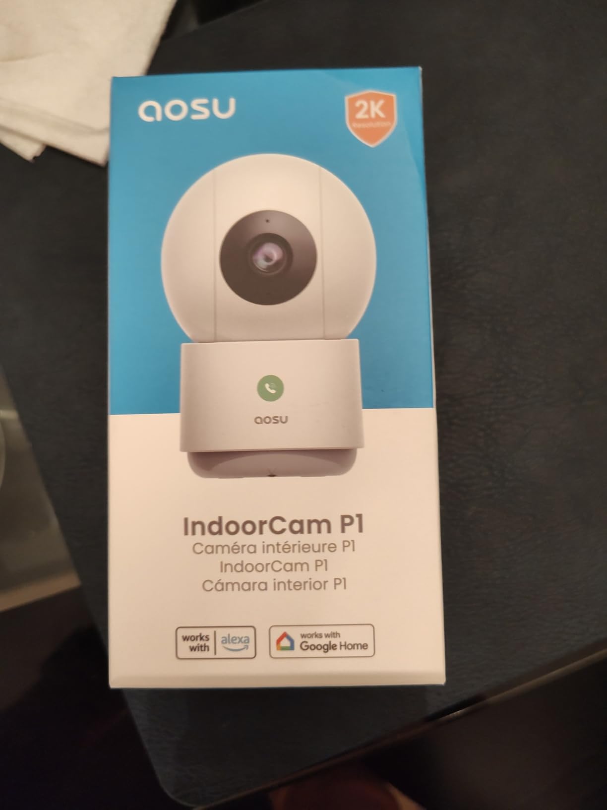 aosu 2K Indoor Camera,Baby Monitor for Home Security with 2.4GHz WiFi only customer photo 2