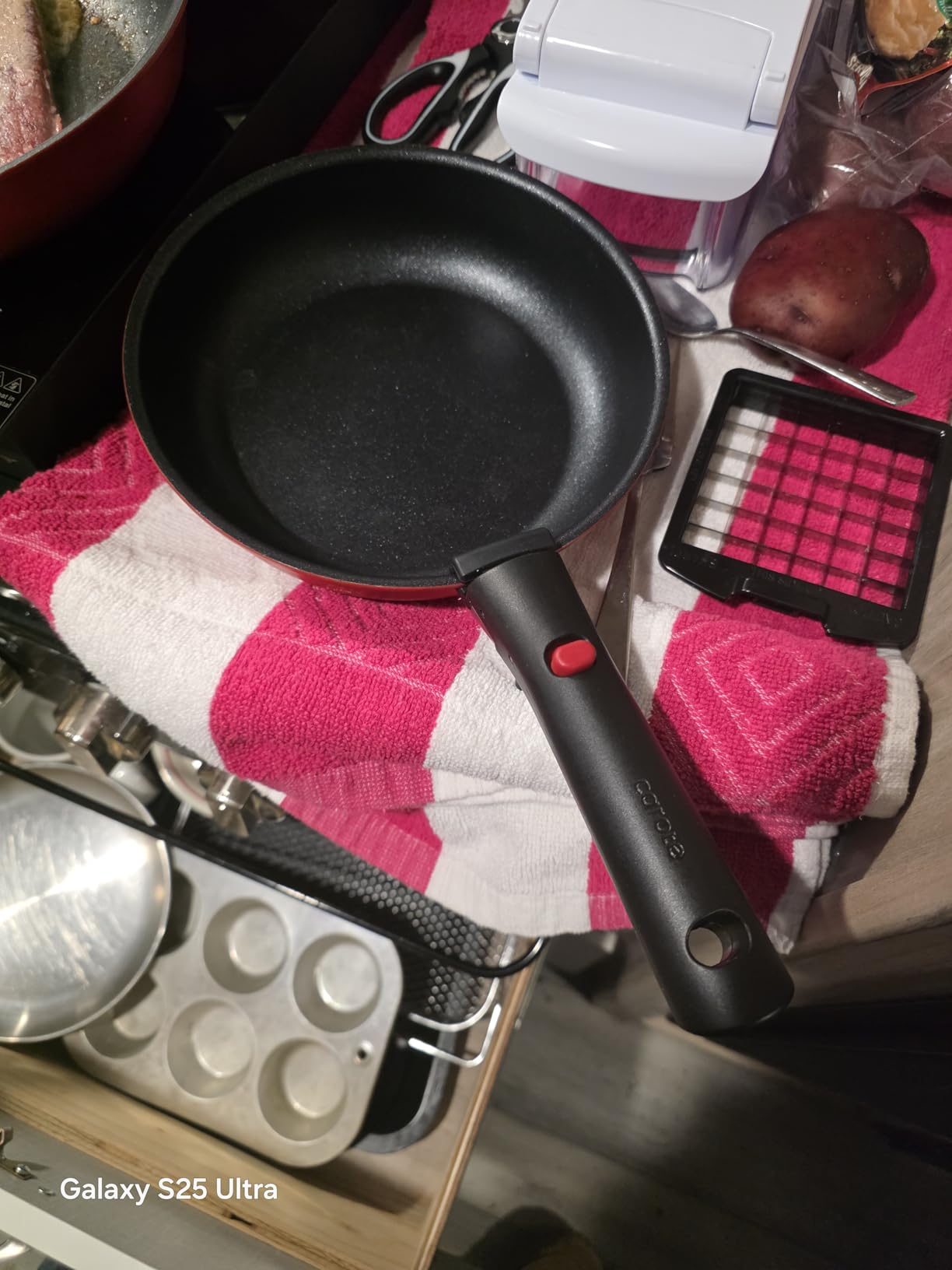 CAROTE 19pcs Pots and Pans Set Non Stick, Detachable Handle Cookware customer photo 1