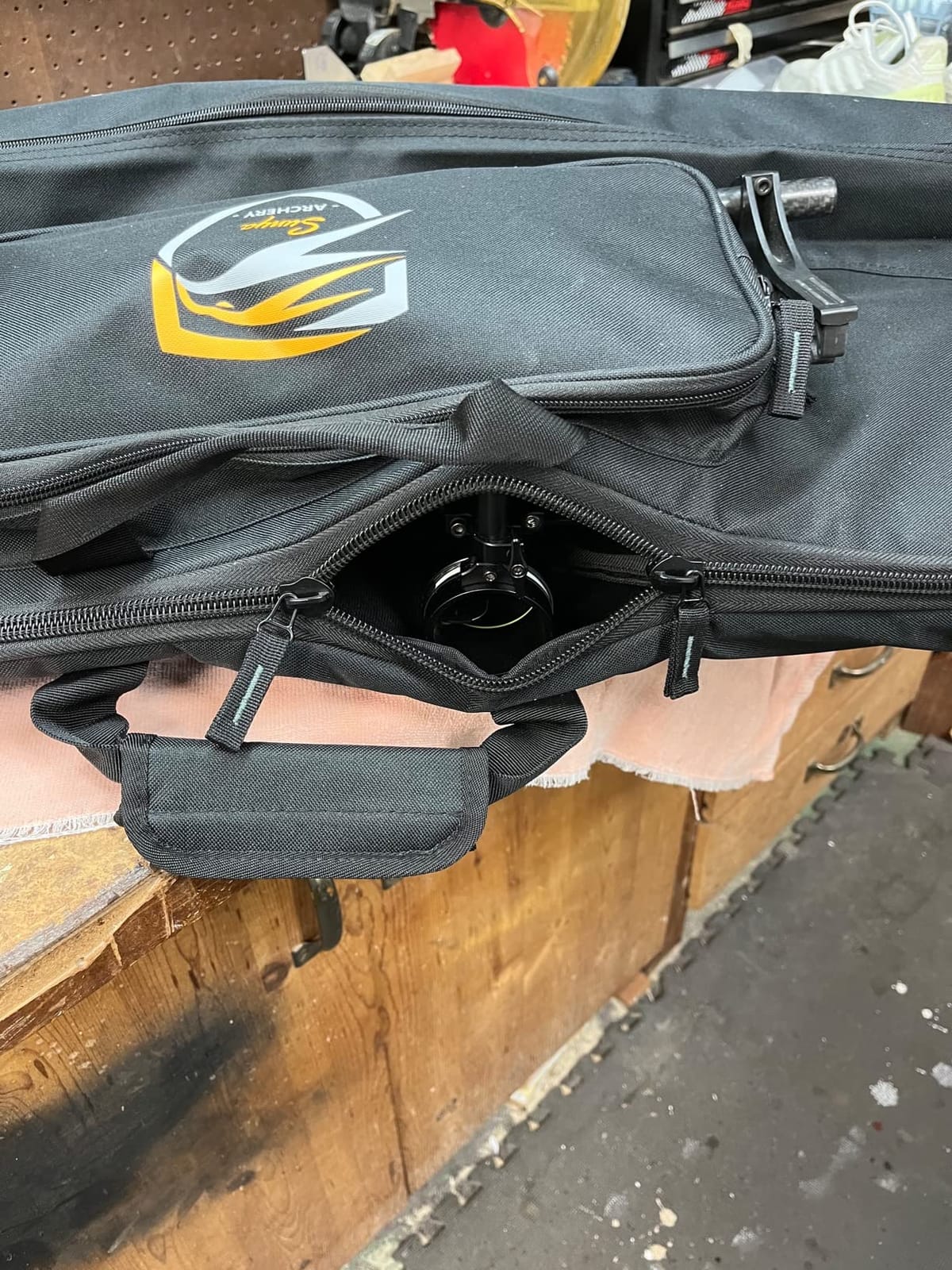 SUNYA Compound Bow Case with Molle System - Neoprene Bow String Protection & Padded Shoulder Sling - Soft Carrying Case for Archery Accessories, Equipment customer photo 2