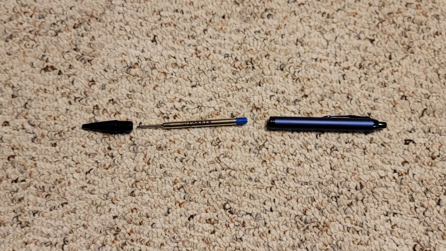 Parker IM Monochrome Ballpoint Pen Champagne Finish Medium Point Blue Ink Includes Gift Box customer photo 1