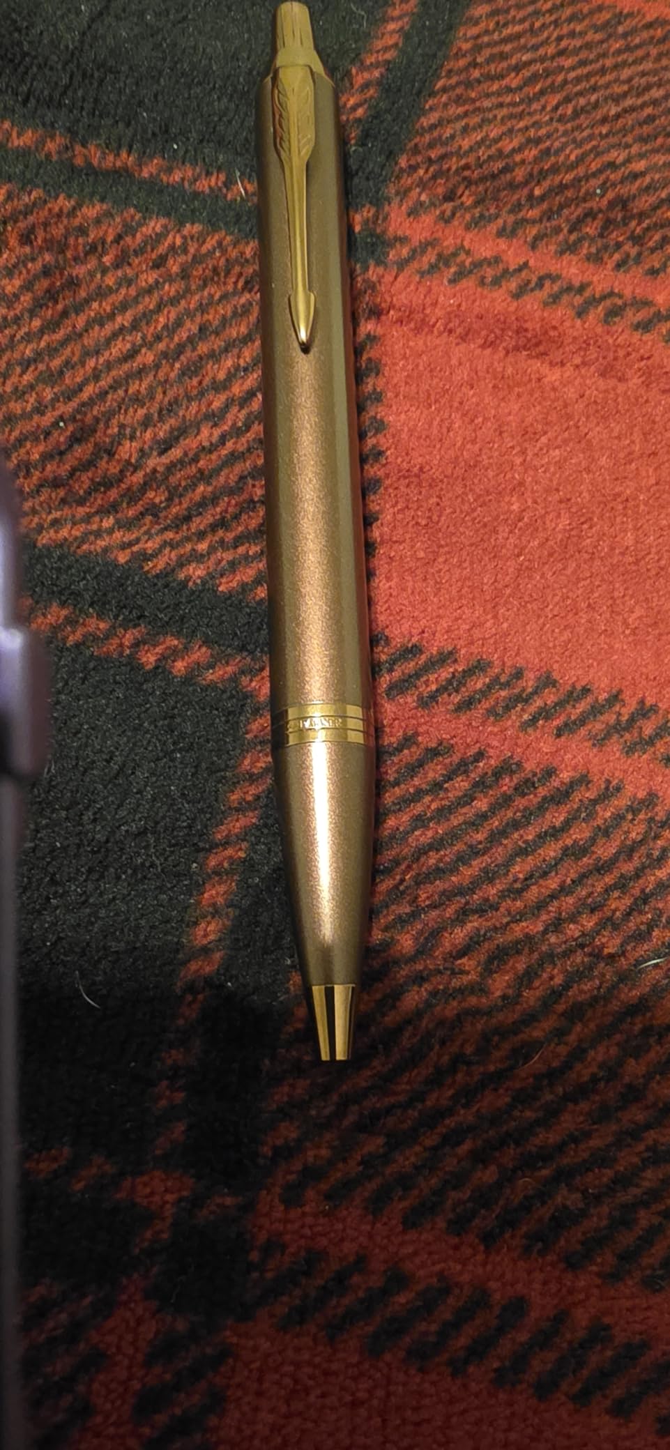 Parker IM Monochrome Ballpoint Pen Champagne Finish Medium Point Blue Ink Includes Gift Box customer photo 2