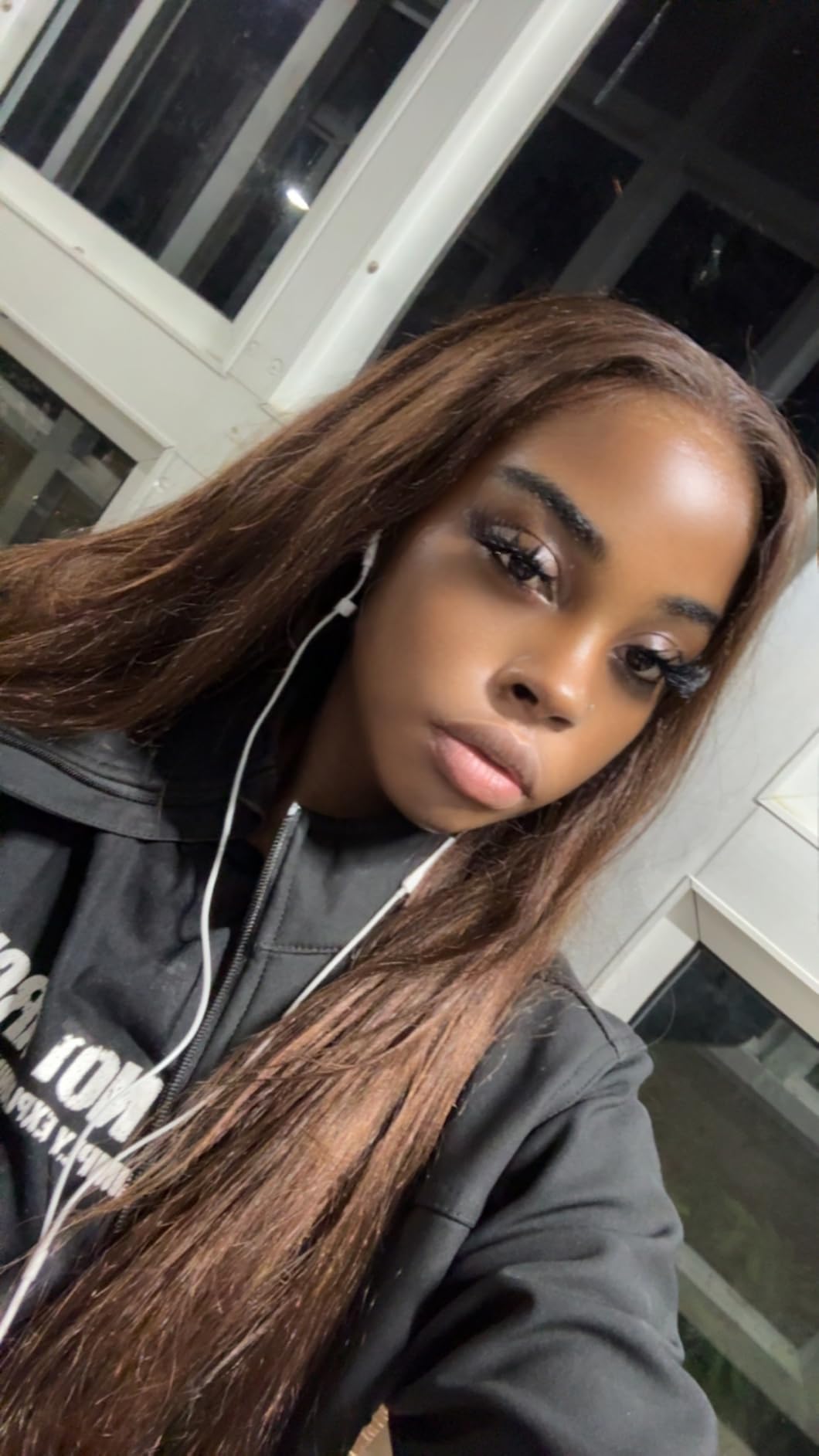 Hermosa Chocolate Brown Lace Front Wigs Human Hair Pre Plucked Pre Bleached customer photo 1