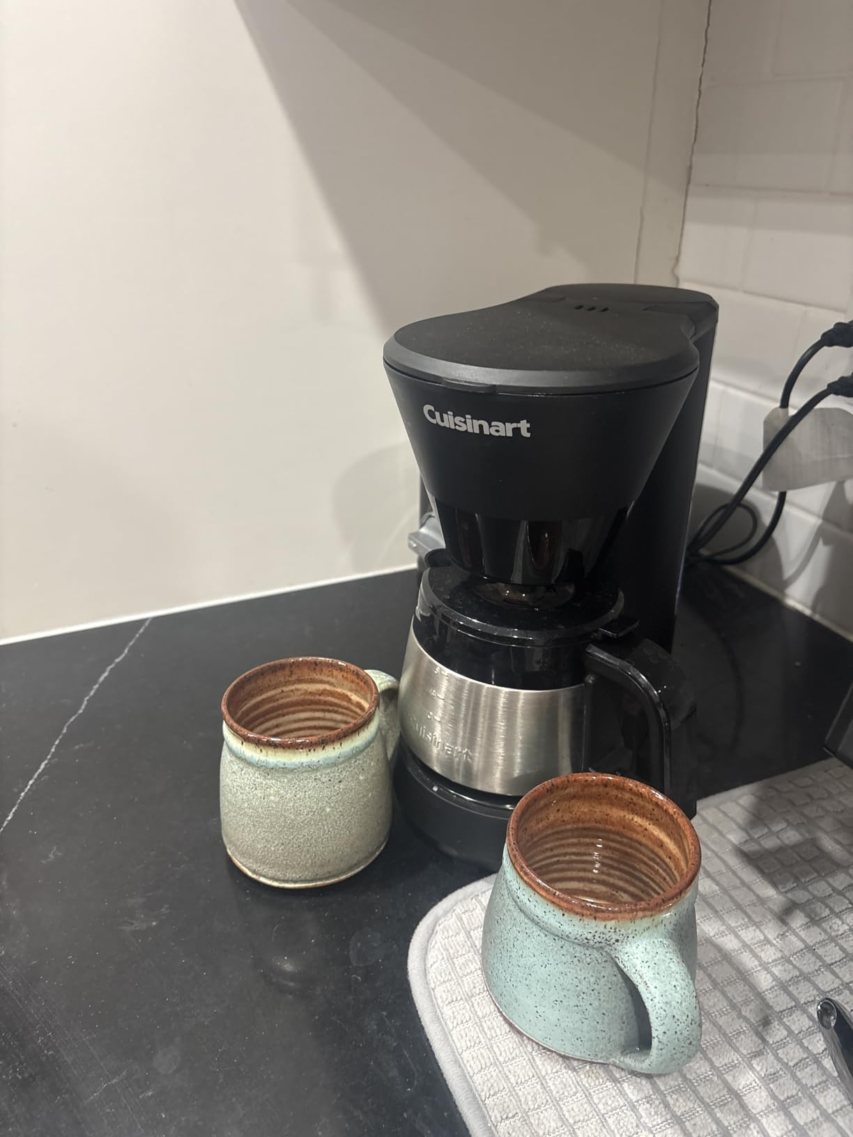 Cuisinart 5-Cup Coffee Maker with Stainless Steel Carafe, Removable Water Reservoir, Charcoal Water Filter, 30-Minute Keep Warm, and Brew Pause, DCC-5570NAS, Stainless Steel customer photo 1