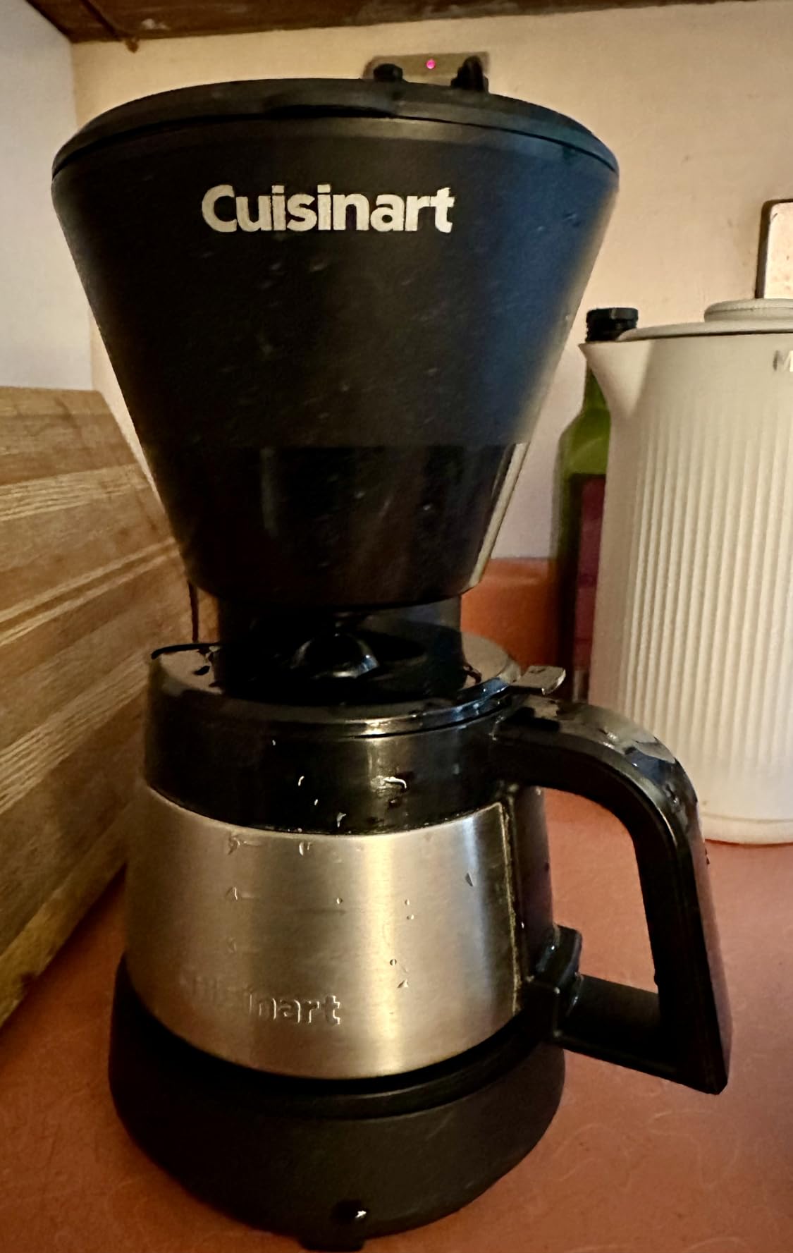 Cuisinart 5-Cup Coffee Maker with Stainless Steel Carafe, Removable Water Reservoir, Charcoal Water Filter, 30-Minute Keep Warm, and Brew Pause, DCC-5570NAS, Stainless Steel customer photo 2