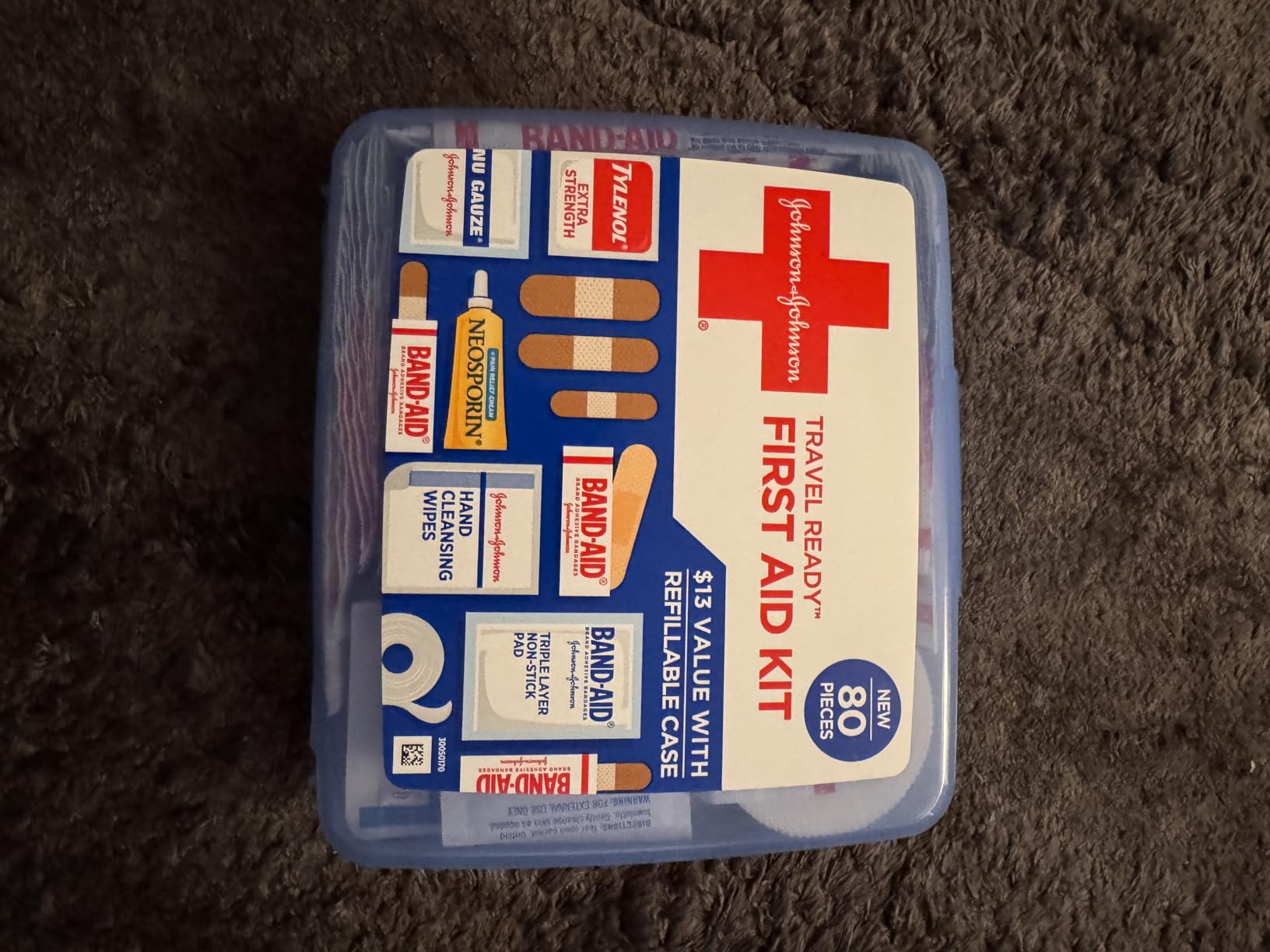 BAND-AID Brand Travel Ready Portable First Aid Kit, 80 Piece customer photo 2