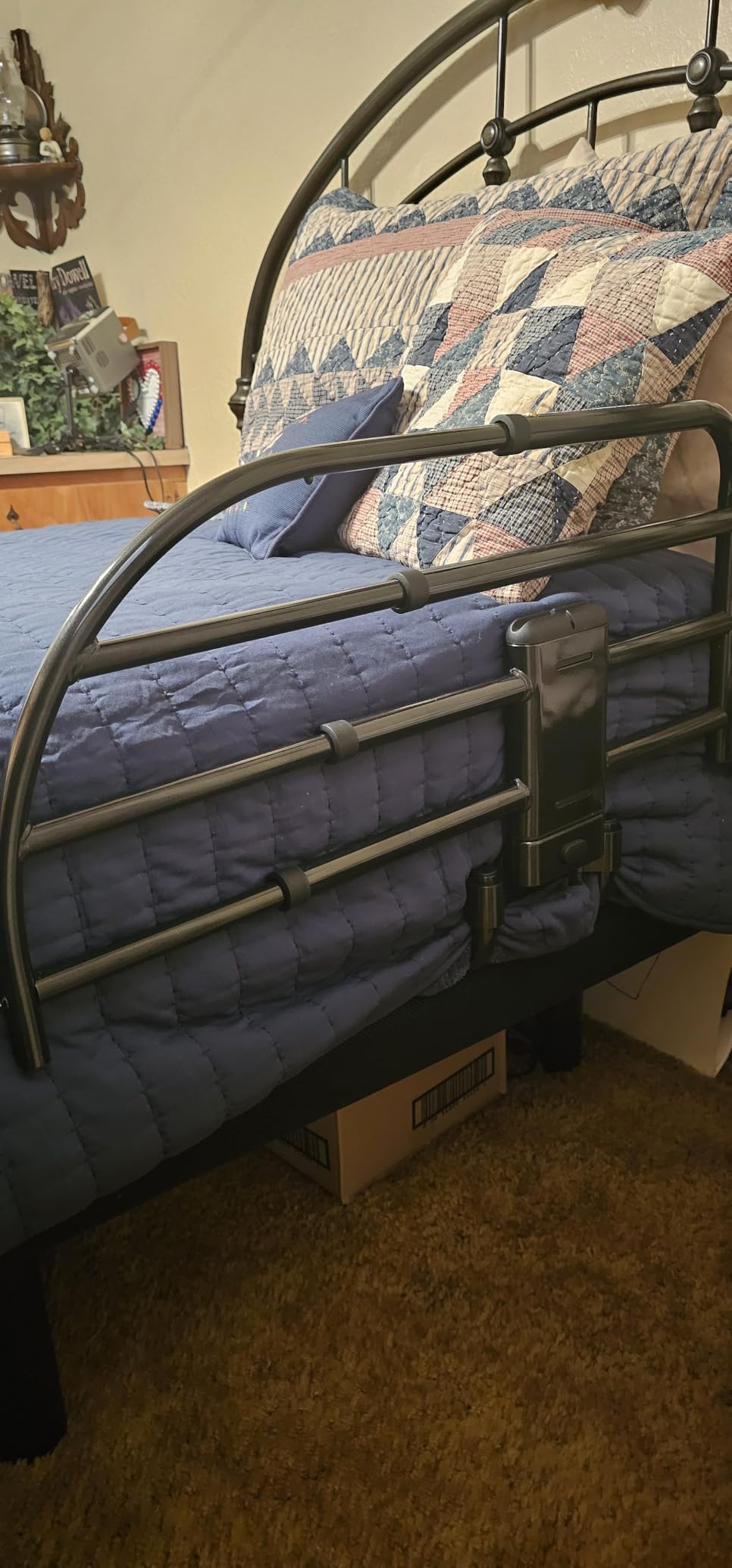 Able Life Click-N-Go Extendable Bed Rail for Wood Adjustable Bed Frames. Removable Bed Handle for Elderly Adults and Seniors, Fits King, Queen, Full, and Twin Beds, ASTM Safety Approved Bedrail customer photo 1