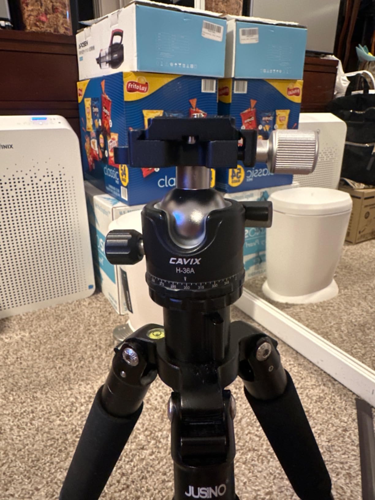 Tripod Ball Head, CAVIX H-46 Metal Ball Head Camera Tripod Head 44lbs/20kg Load with Arca Swiss Quick Release Plate for Tripod, Monopod, DSLR, Camera customer photo 2