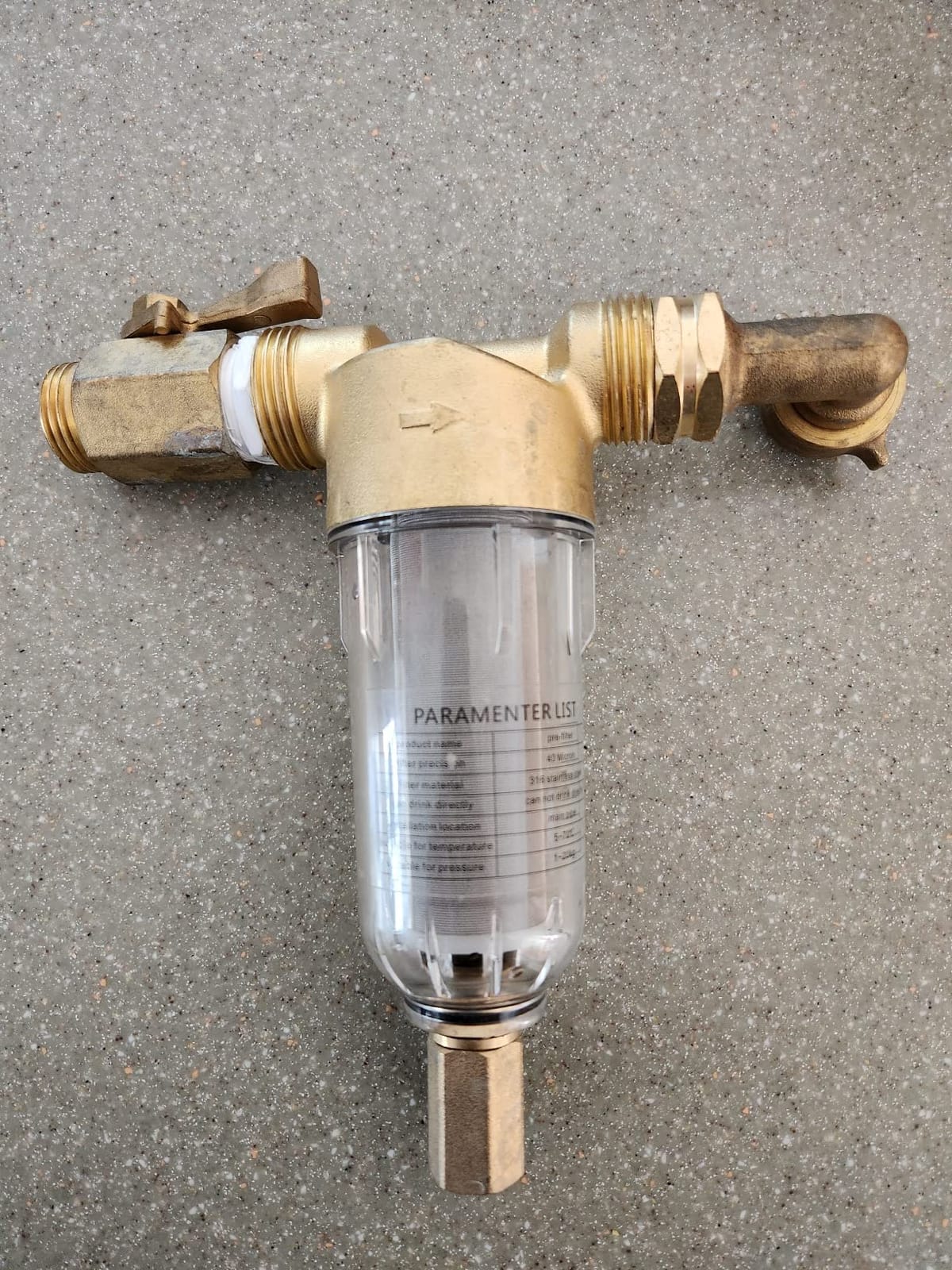 50 Micron Spin Down Sediment Filter for Whole House and Well Water, Reusable Washing Machine Water Filter, BPA-Free Pre-Filter customer photo 1