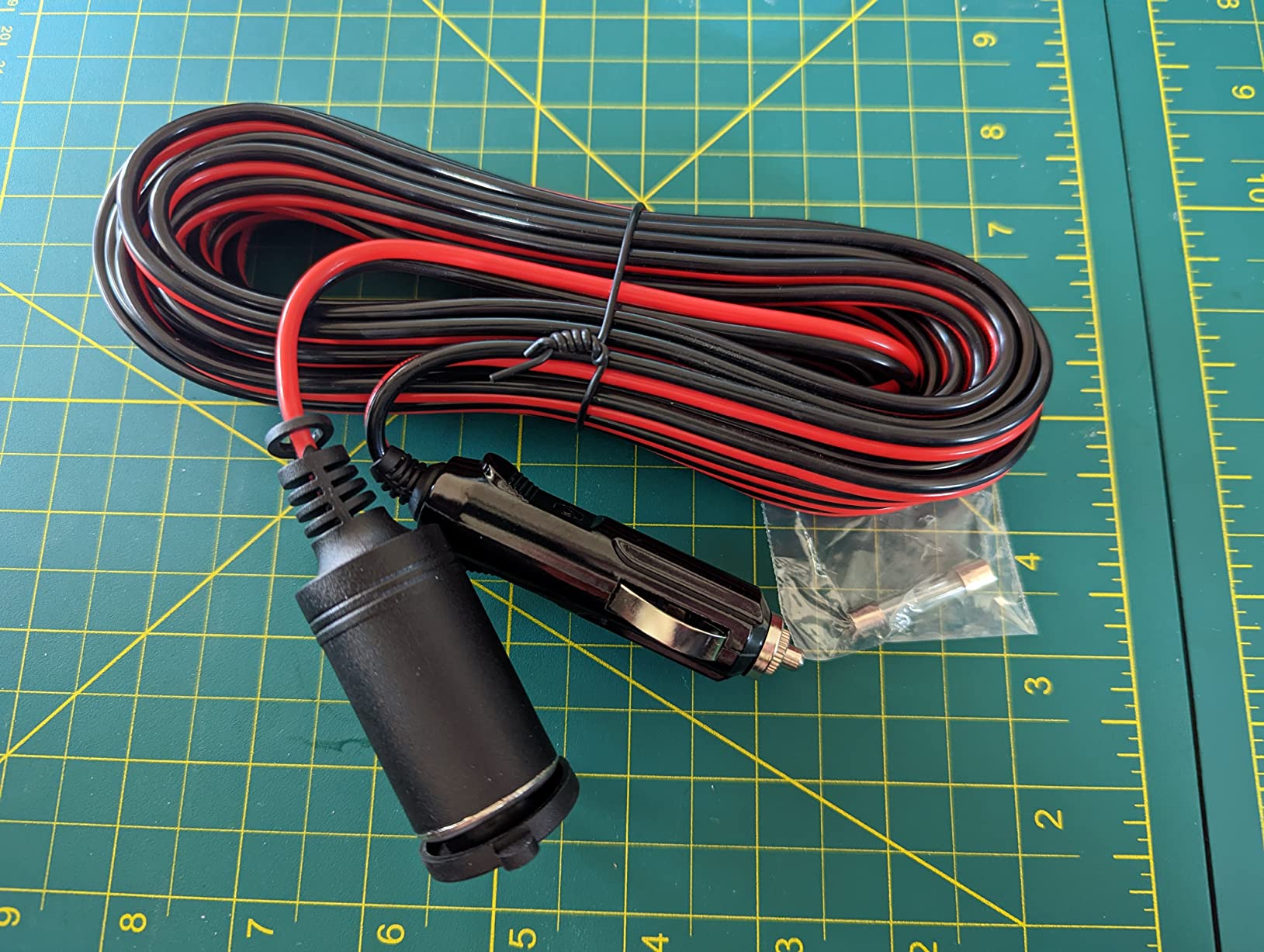 12V/24V Heavy Duty Cigarette Lighter Extension Cord 26.1FT 16AWG 15A customer photo 2