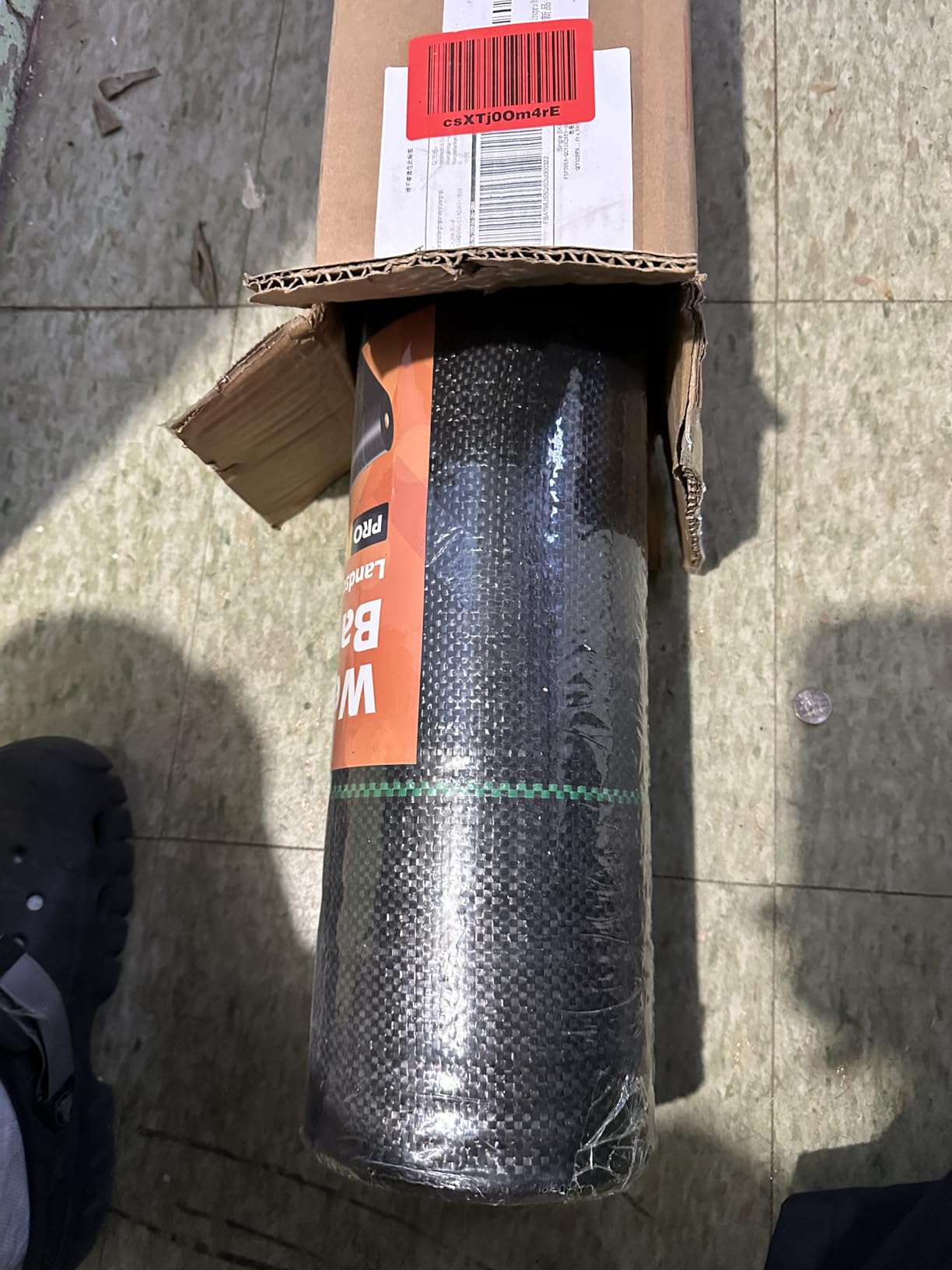 iropro 4ftx300ft Weed Barrier Fabric 3.2oz Landscape Fabric Heavy Duty, Woven Weed Barrier Control Cloth, Landscaping Fabric for Underlayment, Gardening Ground, Driveway Weed Block Cover Mat customer photo 2