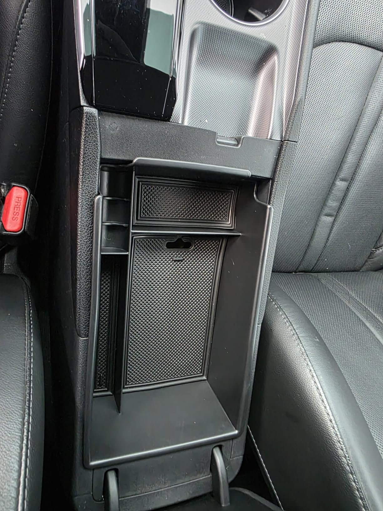 Center Console Organizer Tray for Hyundai Sonata Accessories 2020-2022 2023 | Sonata Limited N-Line Interior Armrest Secondary Storage Box, Console Insert Tray Add Extra Storage, ABS, Non-Slip Liners customer photo 2