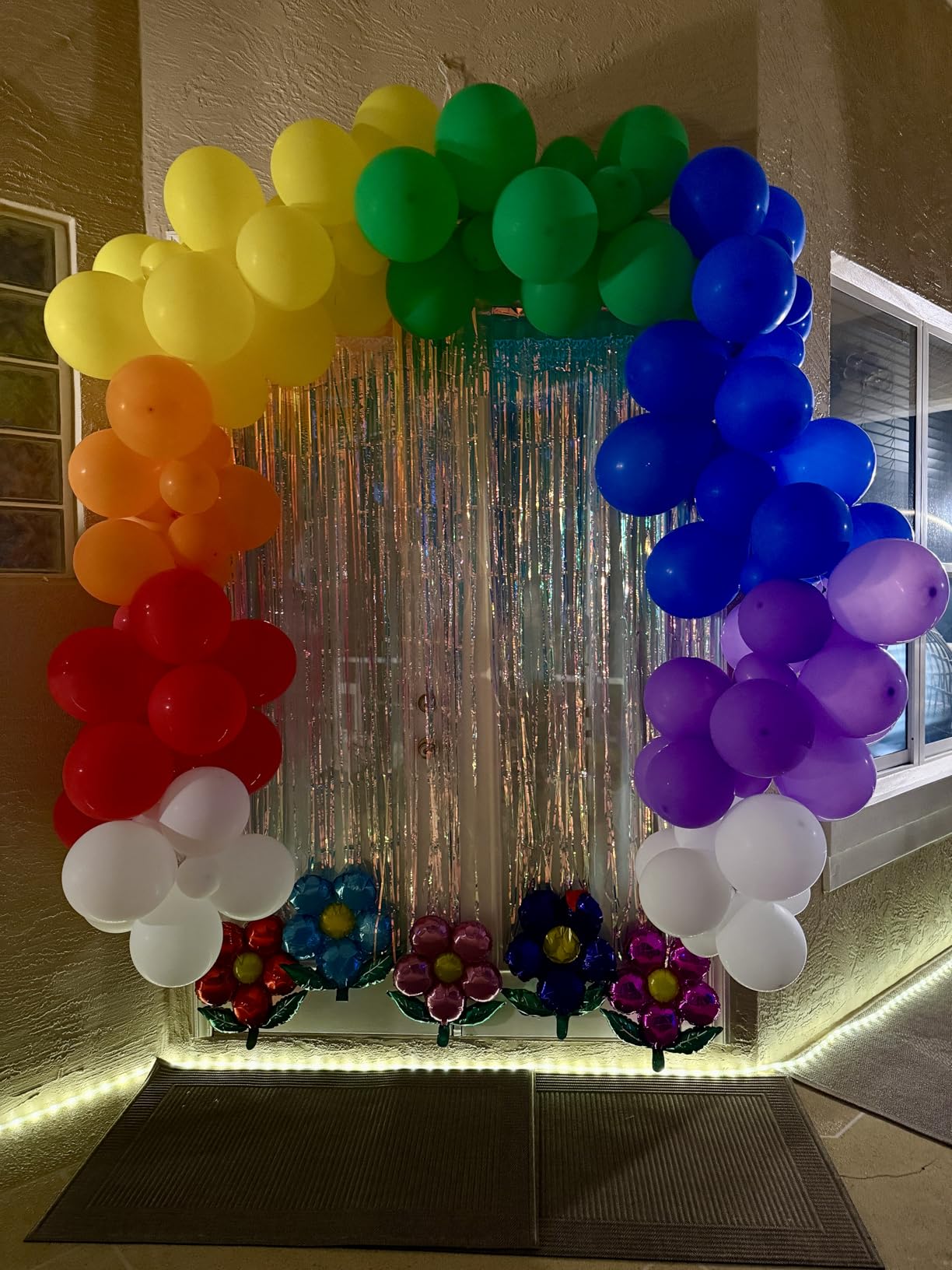 Rainbow Balloons Arch Kit - 175 Pcs party balloons , balloons for birthday party , balloon assorted colors ,kids' party balloons customer photo 1