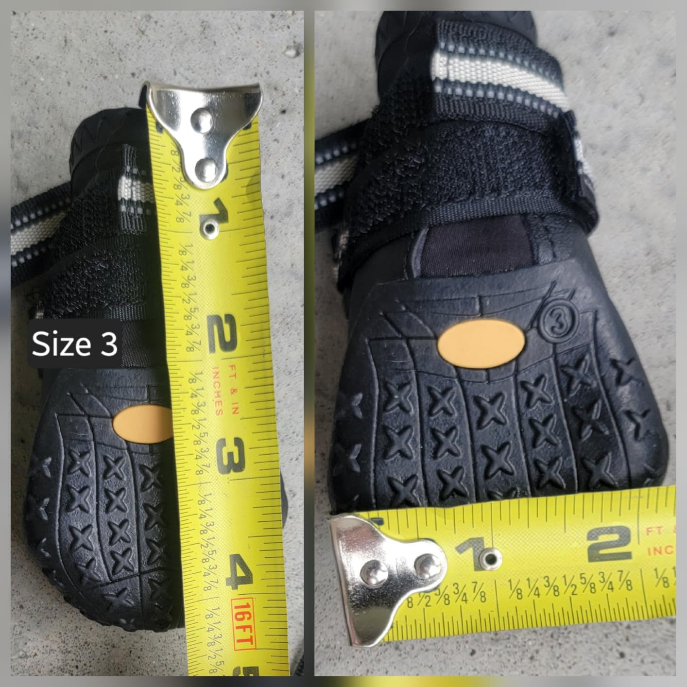 DcOaGt Dog Shoes for Large Dogs, 4PCS Anti-Slip Dog Boots & Paw Protectors for Hot Pavement Winter Snow Hiking Walking, Waterproof Breathable and Reflective Dog Booties for Large Size Dogs customer photo 1