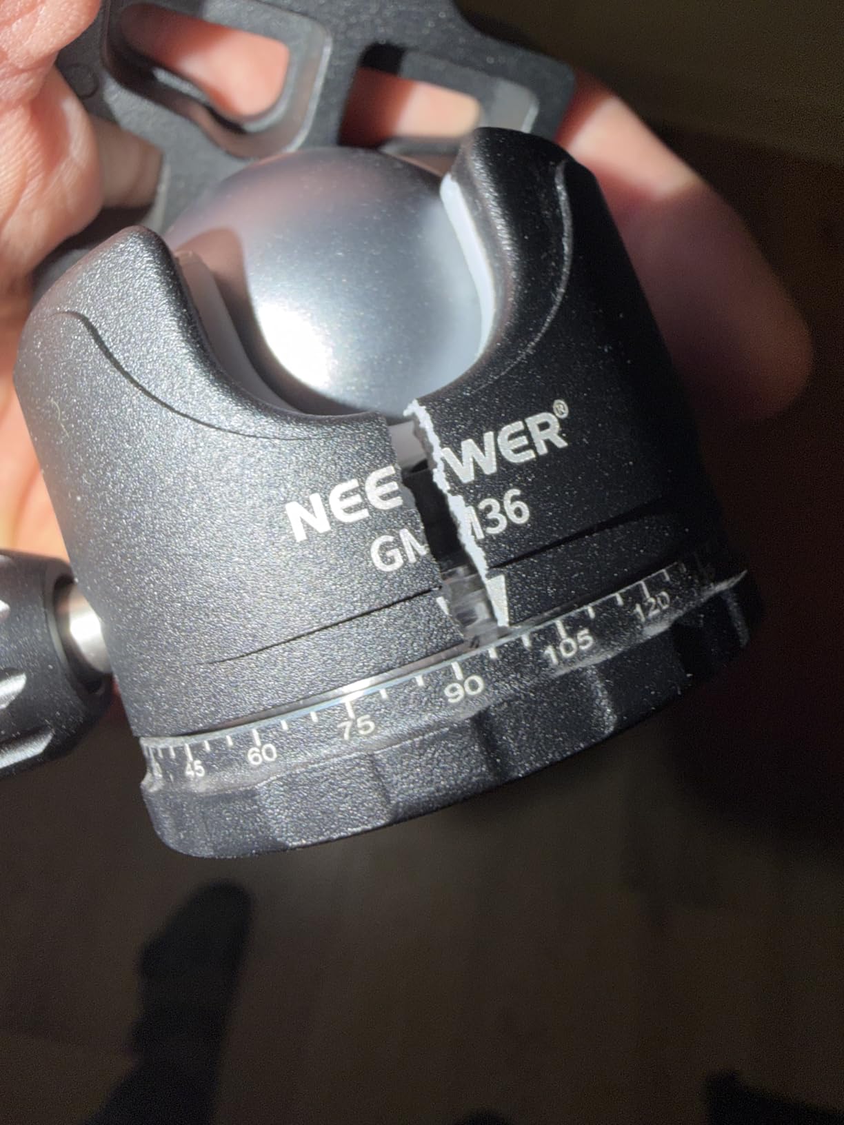 NEEWER Low Profile Camera Tripod Ball Head, 36mm Metal Panorama, GM36 customer photo 2