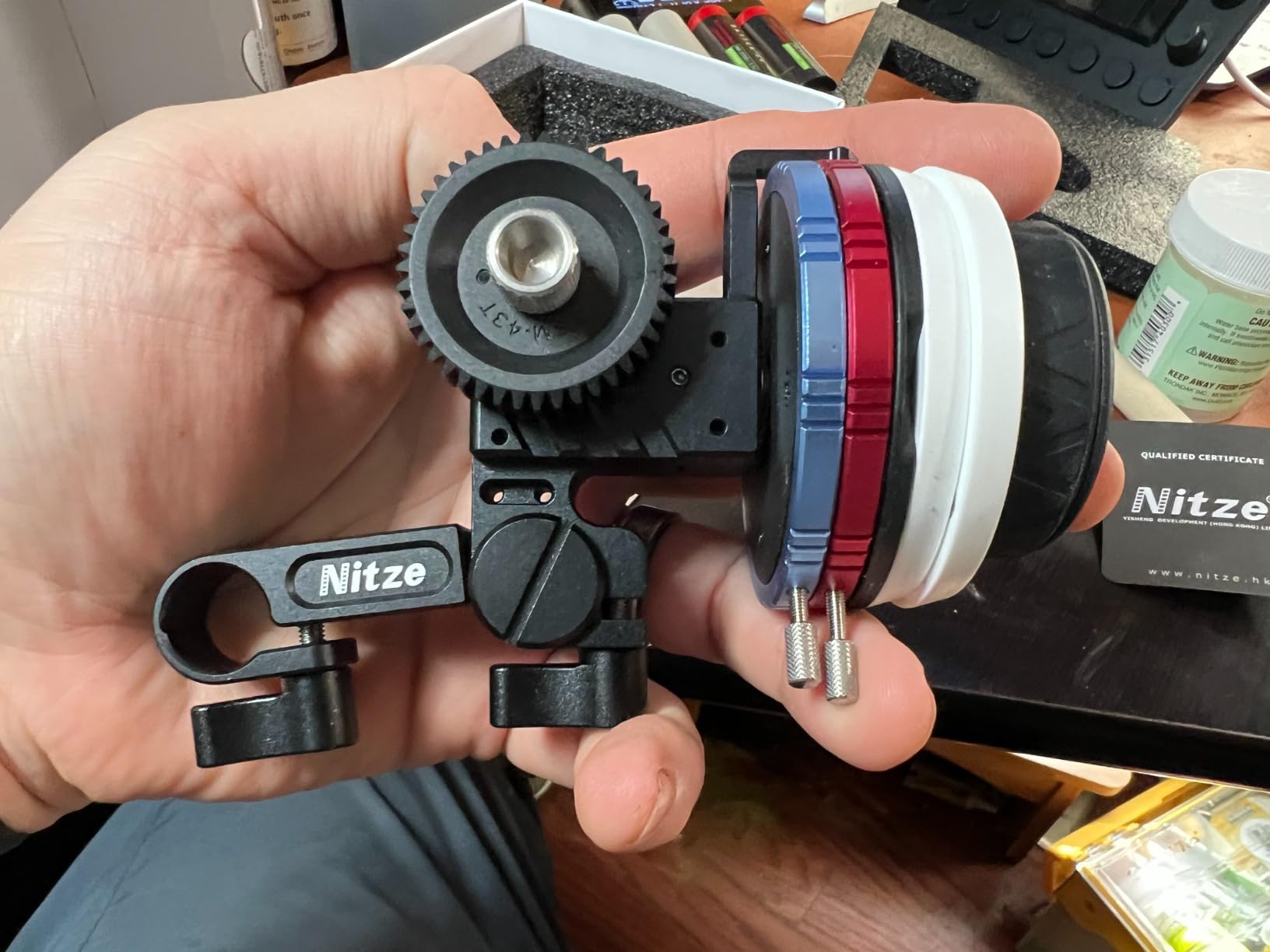 Nitze Mini Follow Focus Kit with 15mm Rod and Rod Clamp - MF15C customer photo 2