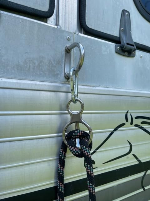 Martx Blocker Tie Ring for Horses, Stainless Steel Tack Accessories | Horse Tie Ring: Prevents Horses from Pulling Back. Sturdy Horse Tack Ideal for Barn Environments, Trailers & Cross Ties customer photo 1