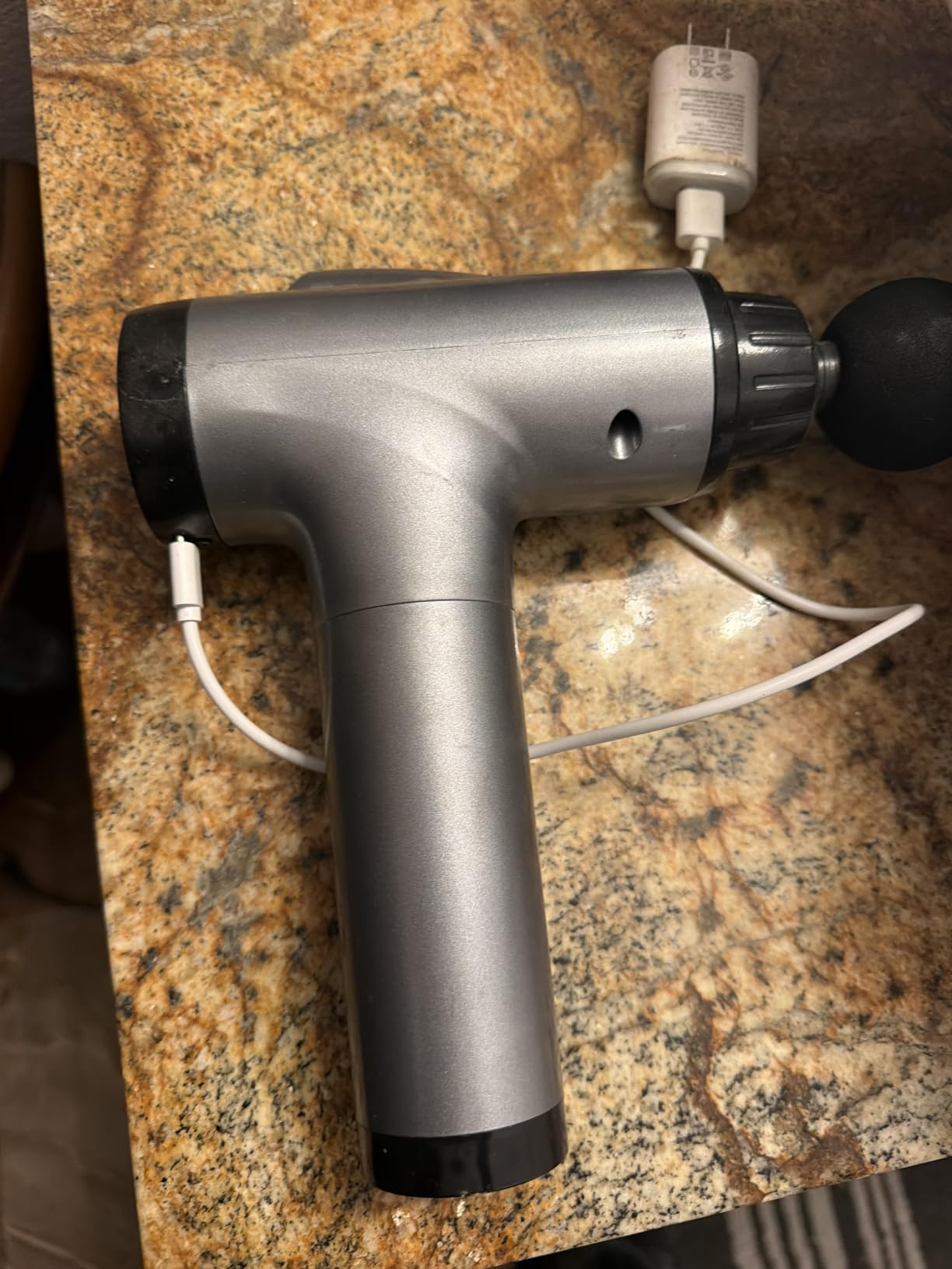 OLsky Massage Gun Deep Tissue 30 Speeds 9 Attachments Handheld (Black) customer photo 2
