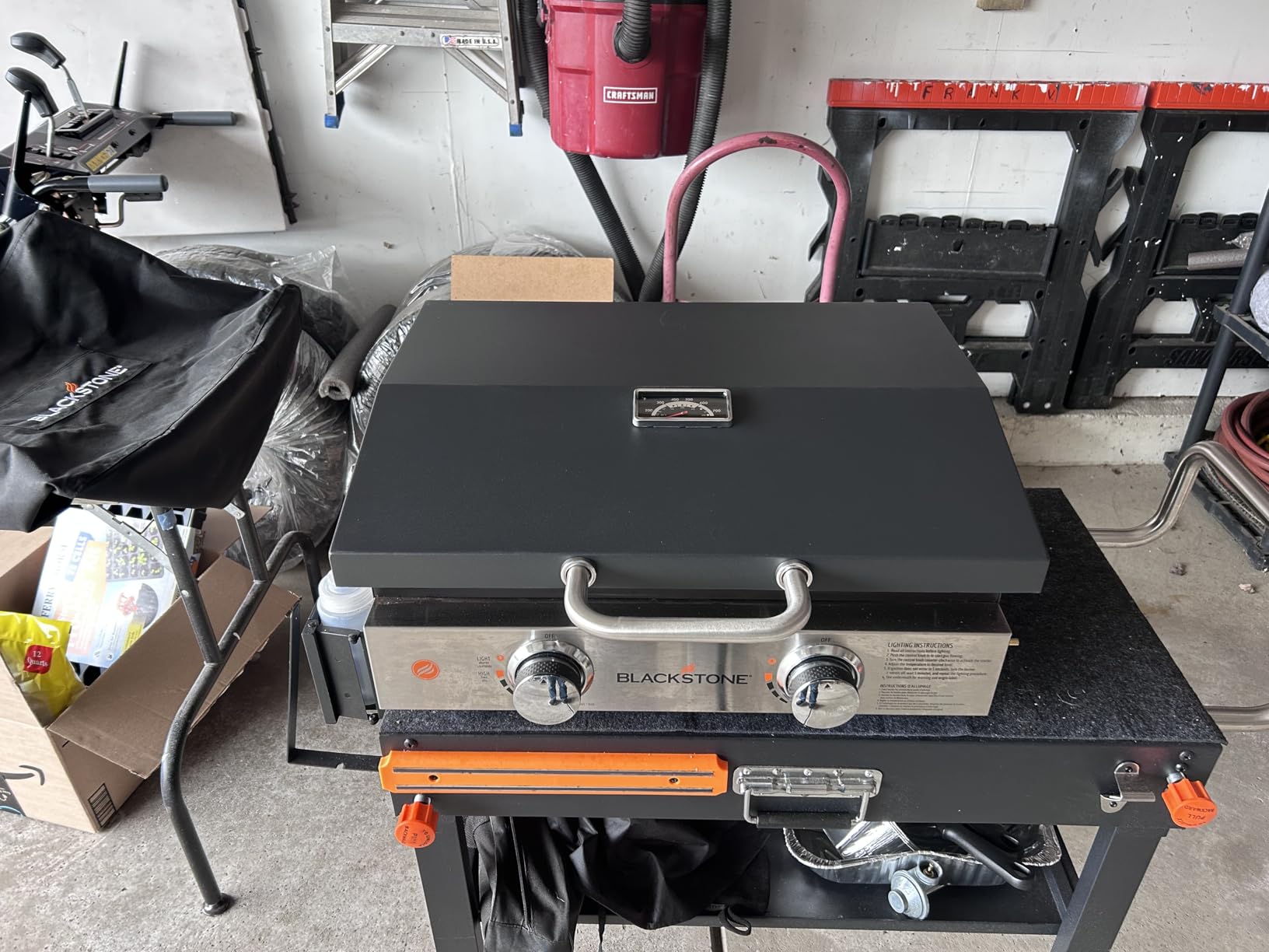 2026 Upgraded Lid for Blackstone Griddle Lid 36 Inch, Hard Griddle Cover for Blackstone Lid with Thermometer & Reinforced Hinge for 4 Burner Flat Top 36