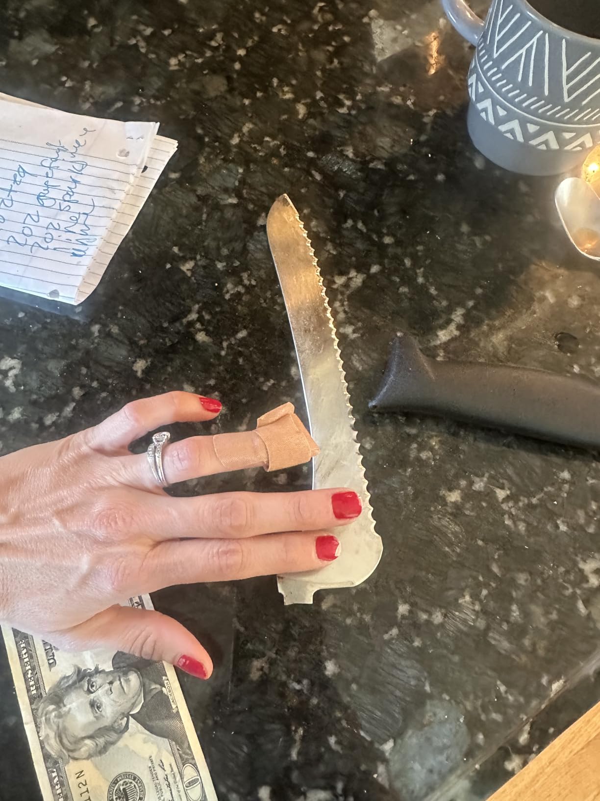 9 Inch Offset Serrated Bread Knife, for Homemade Sourdough & Cake customer photo 1