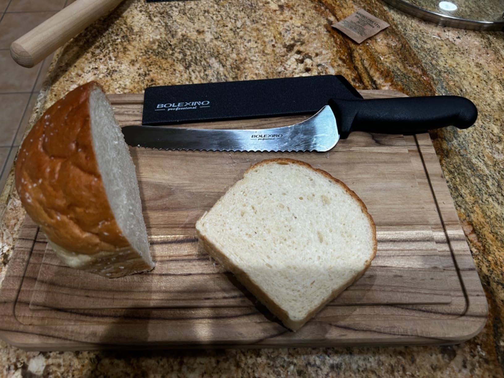9 Inch Offset Serrated Bread Knife, for Homemade Sourdough & Cake customer photo 2