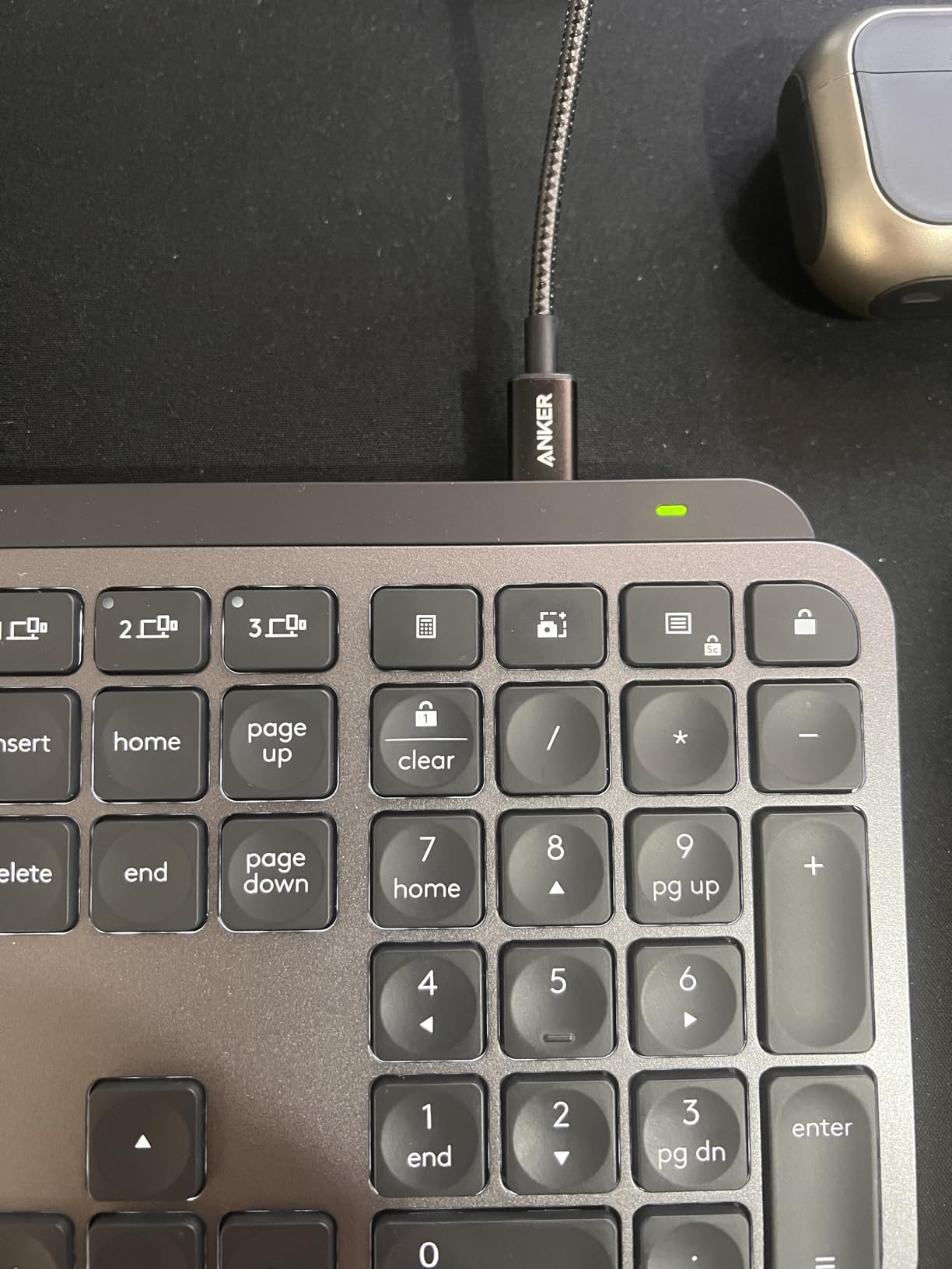 Logitech MX Keys S Wireless Keyboard Low Profile Fluid Precise - Pale Grey | Backlit auto-illumination, Smart Actions shortcuts, 3-device Bluetooth pairing, USB-C rechargeable, 10-day battery life customer photo 2