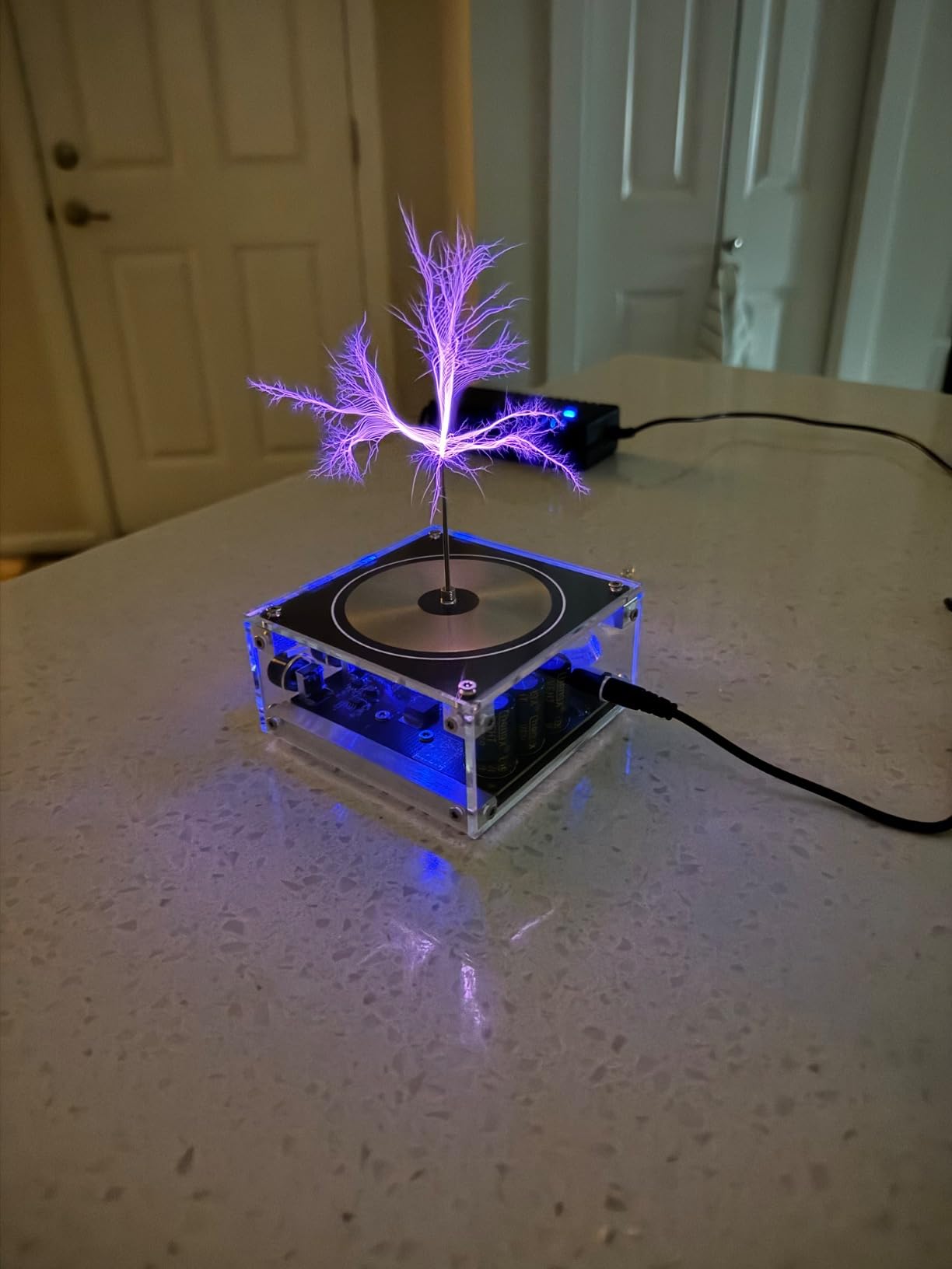 Music Tesla Coil Arc Plasma Coil Desktop Toy Divvlur Science Education kit Model TS10-001 customer photo 2