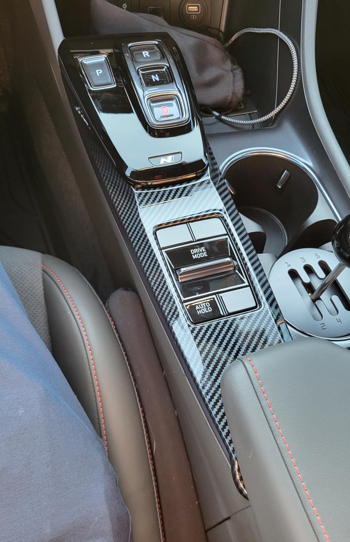 AOKIO Center Console Gear Shift Panel Cover Trim Compatible with 2020 2021 2022 2023 Hyundai Sonata Accessories (Not for 2024) customer photo 1