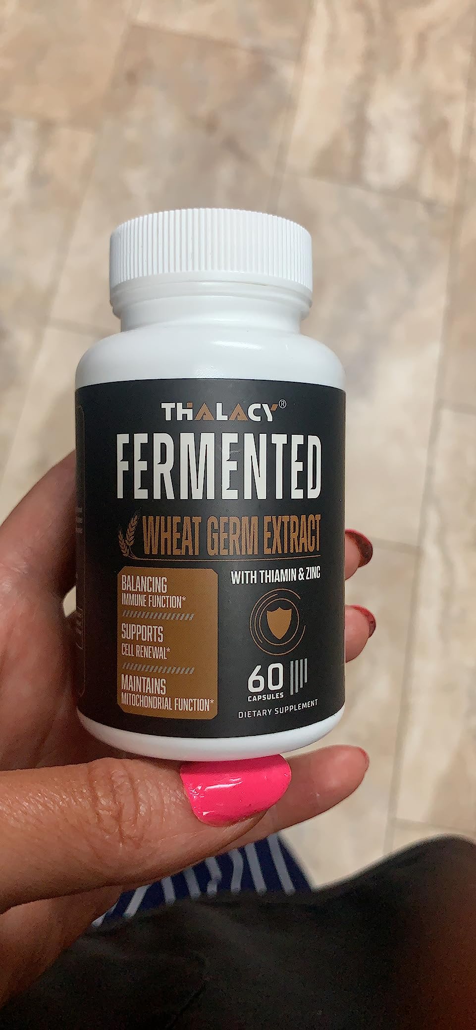 Spermidine Supplement, Wheat Germ Extract & Zinc, 60 Capsules | 13mg Spermidine, 1300mg Wheat Germ Extract, Zinc, Vegan Capsules, Daily Wellness Formula customer photo 2