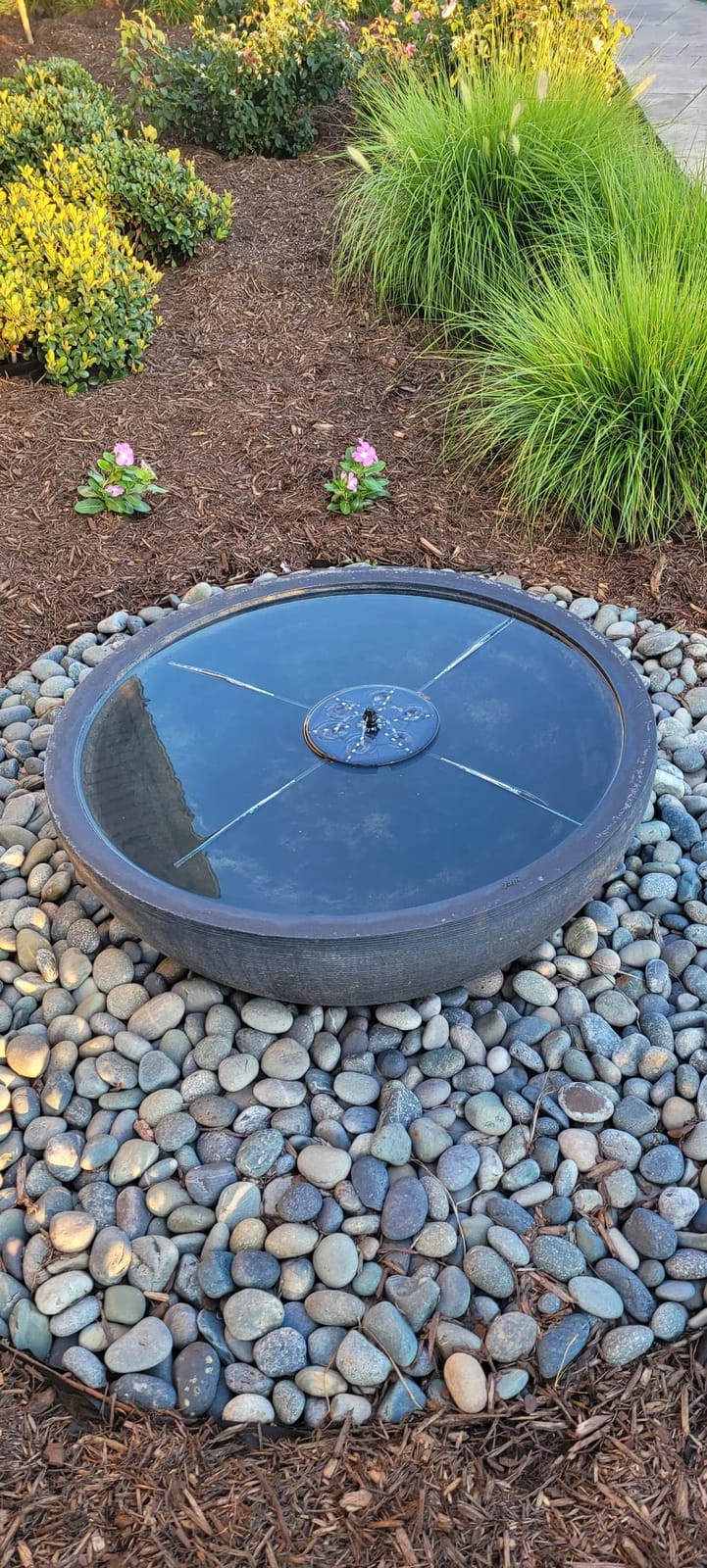 Solar Bird Bath Fountains Upgraded, 4W Solar Powered Water Fountain Pump with 4000 Battery, 7 Nozzles & 4 Fixers, Colorful LED Lights for Garden, Swimming Pool, Pond, Fish Tank and Outdoor customer photo 2