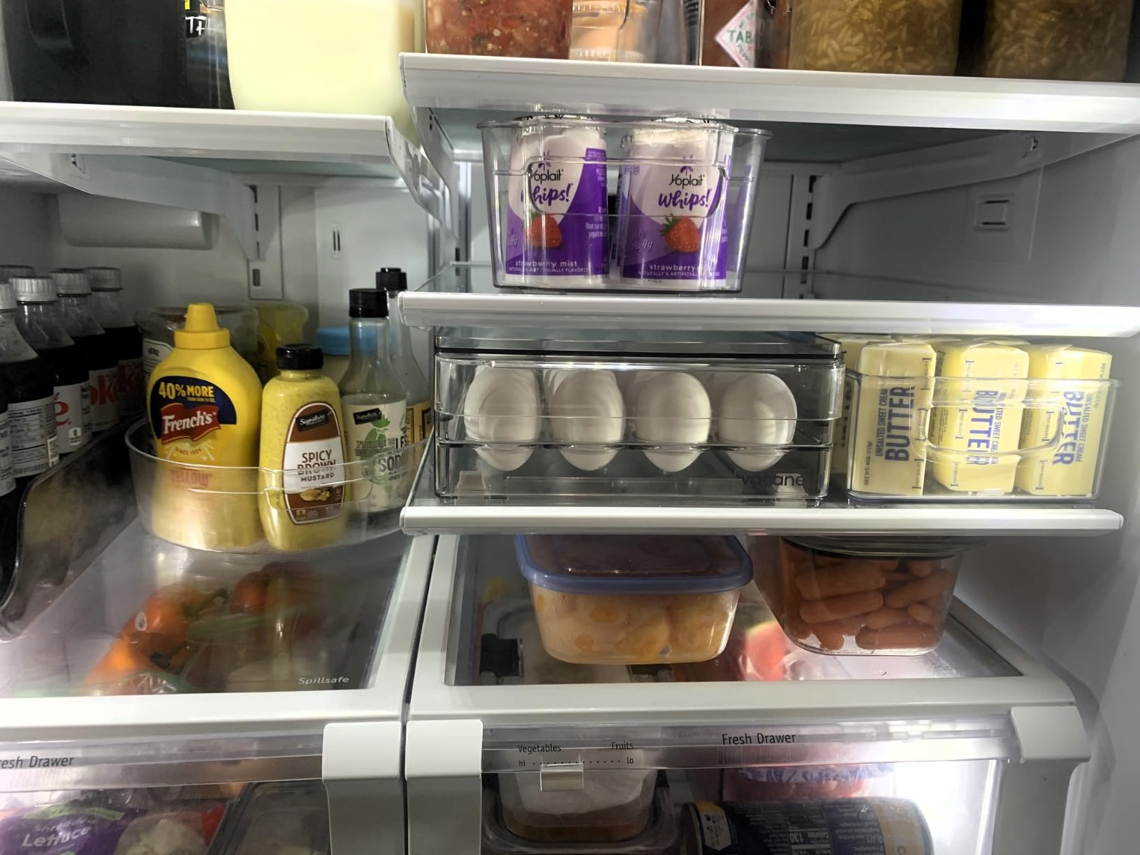 vacane 24 Capacity Egg Holder for Refrigerator Organizer Bins, BPA Free Egg Storage Container with Non-Slip Pads, Space-Saving Egg Tray for Fridge Drawer customer photo 1