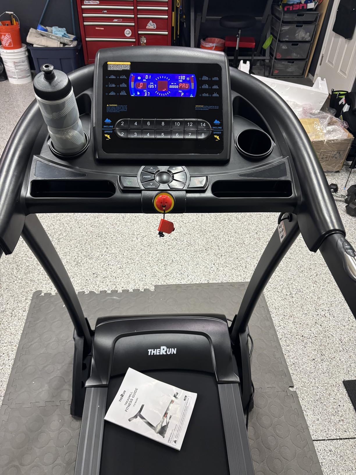 THERUN Incline Treadmill, Treadmills for Running and Walking, 400 lbs Weight Capacity Folding Treadmill with 0-16% Auto Incline, Wide Belt, 4.0 HP, App, Heart Rate customer photo 2