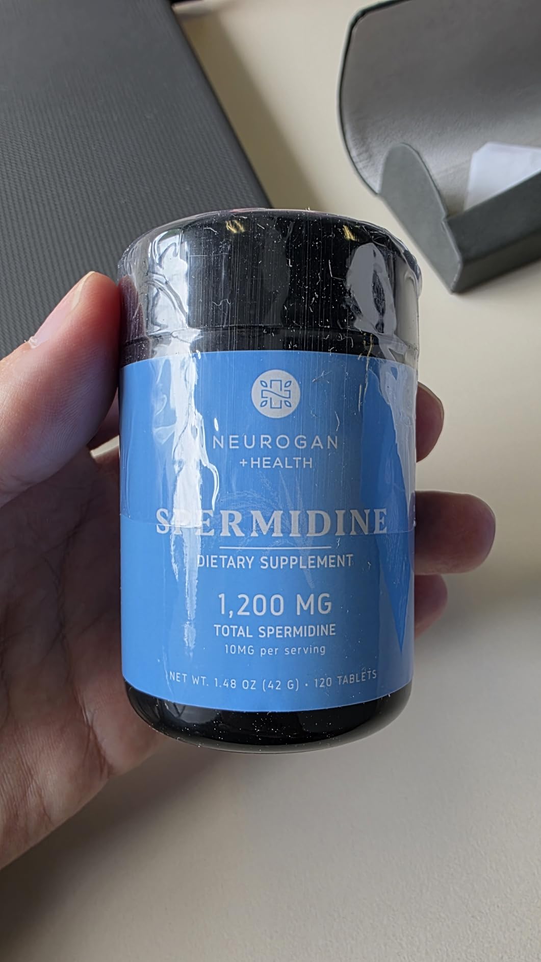 Neurogan Spermidine Supplement - 1200mg - 99% Pure 100x More Potent Than Rice & Wheat Germ Extract - for Cellular Health, Anti-Aging & Energy* - Made in USA - 10MG Per Serving - 120 Servings | Spermidine 3HCl Tablets, 10mg Per Serving, 4-Month Supply, Single-Ingredient, Healthy Aging, Cellular Energy, Made in USA customer photo 1