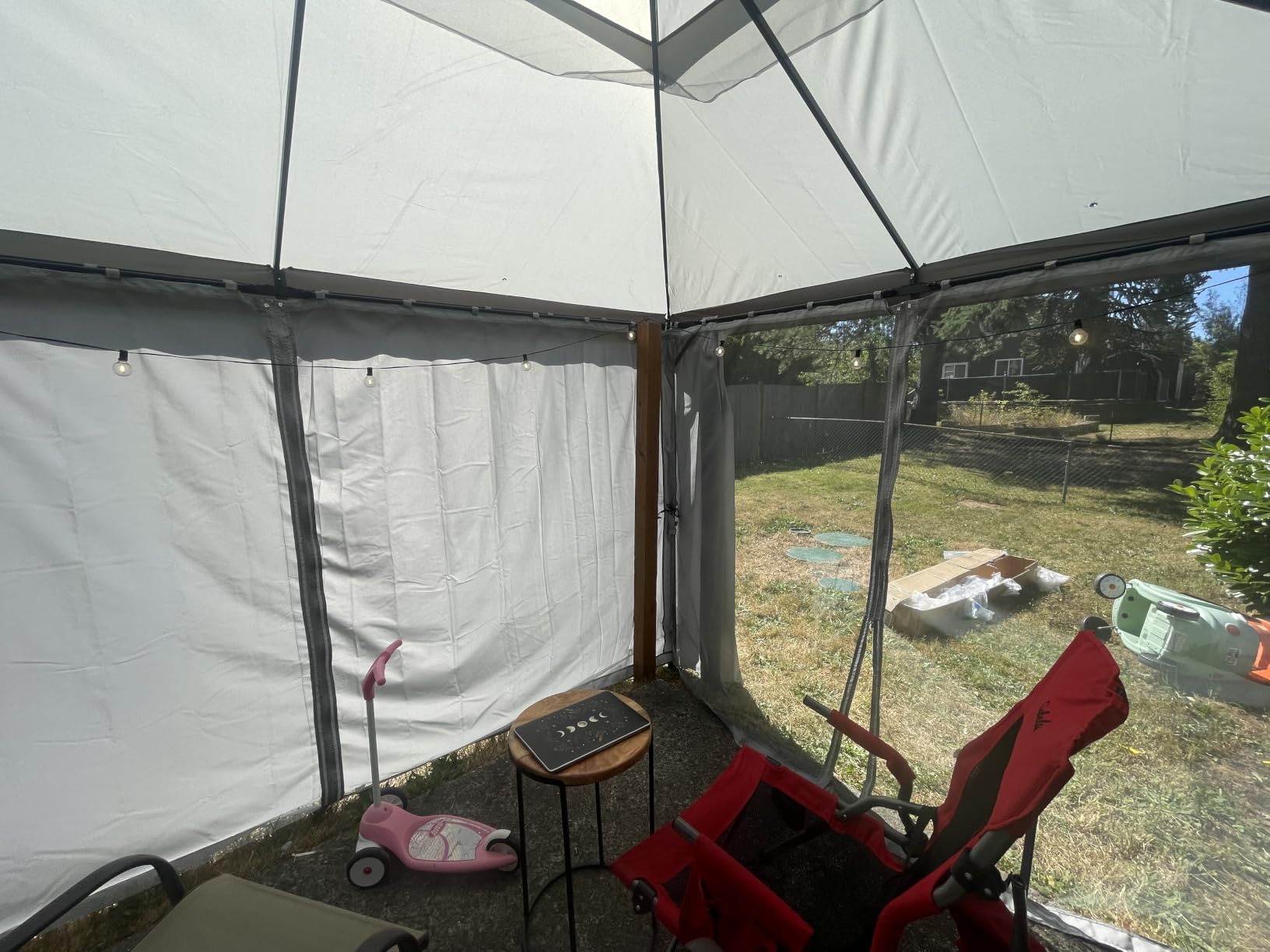 LAUSAINT HOME 10x13 Gazebo Canopy with Netting, Curtains & Double Roof customer photo 1