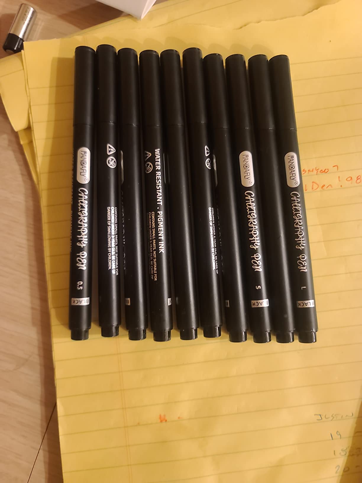 PANDAFLY Calligraphy Pens for Writing, 10 Size, Hand Lettering Pens customer photo 1