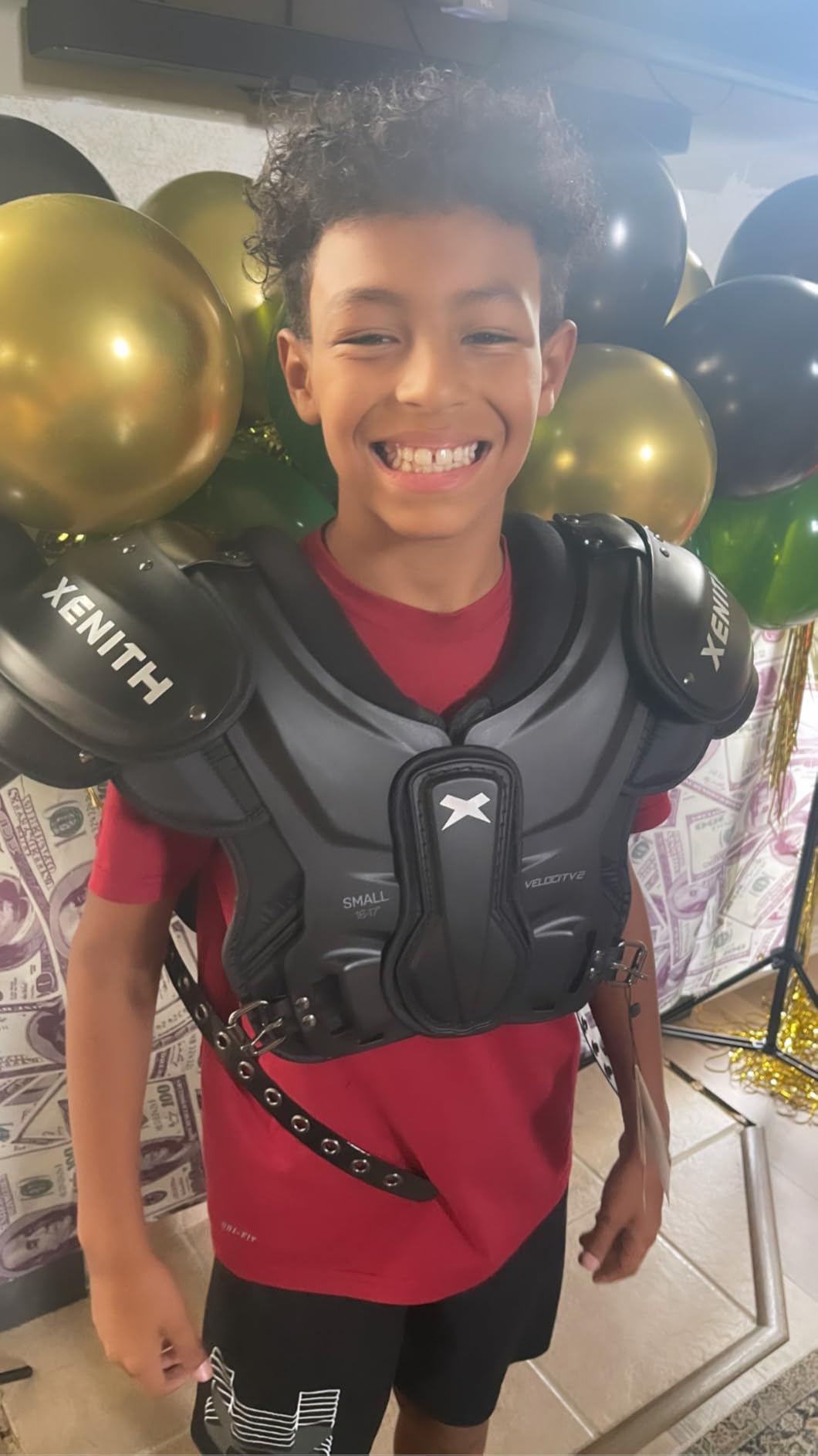 Xenith Youth Football Shoulder Pads - Flyte 2SF (Stretch) & Flyte 2TD (Traditional) - Lightweight, High-Impact Foam, Adjustable Buckle Straps- Protective Gear for All Positions customer photo 1