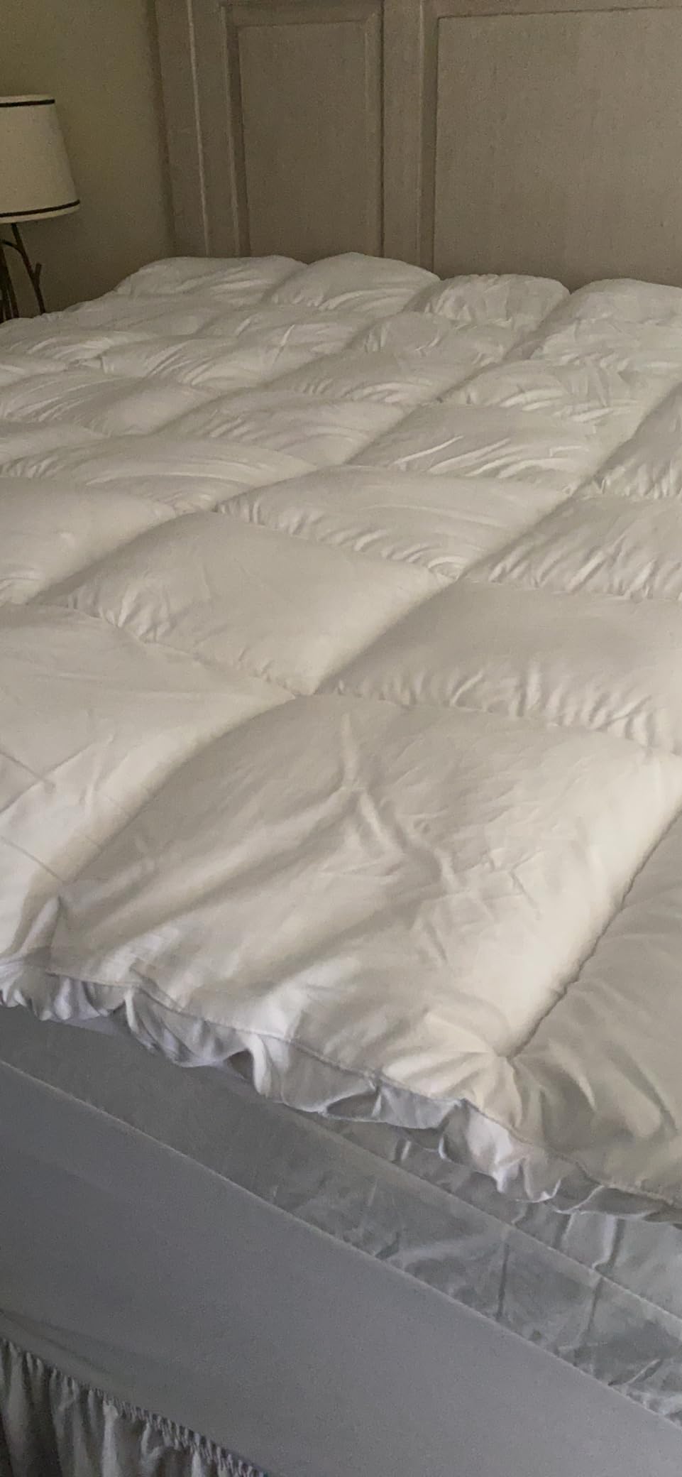 ABENE King Mattress Topper, Pillow Top Mattress Pad, Feather Down Fill customer photo 1