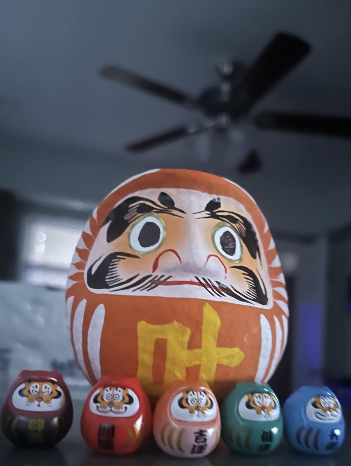 Daruma Doll - Made in Japan - Success & Performance (Blue, Medium 4.7 inch) customer photo 2