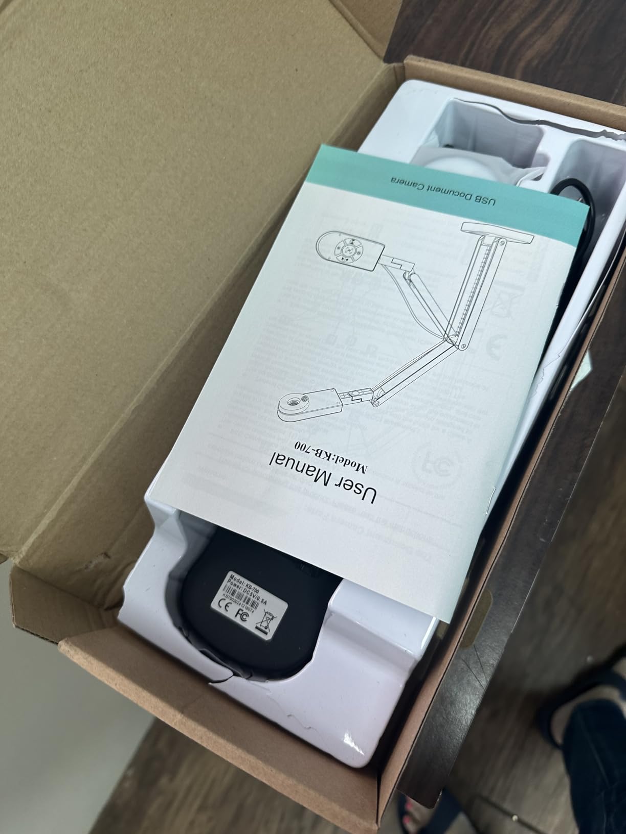 8MP USB Document Camera for Teachers and Classroom for A3 A4 Size with Dual Mic, 3-Level LED Light, Up and Down, Left and Right Image Inversion, for Distance Teaching & Learning customer photo 2