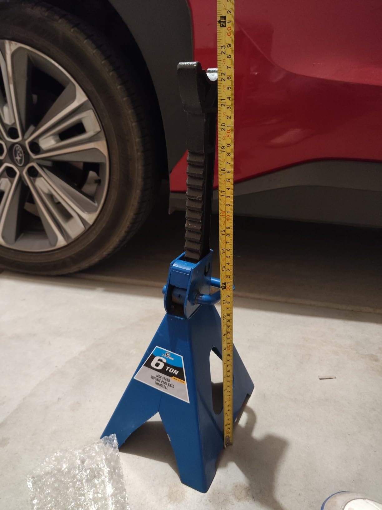 6 Ton (12,000 LBs) Automotive Jack Stands,Heavy Duty Steel Car Lifting Stand for Garages,Repair Shops,Adjustable Height 14.6