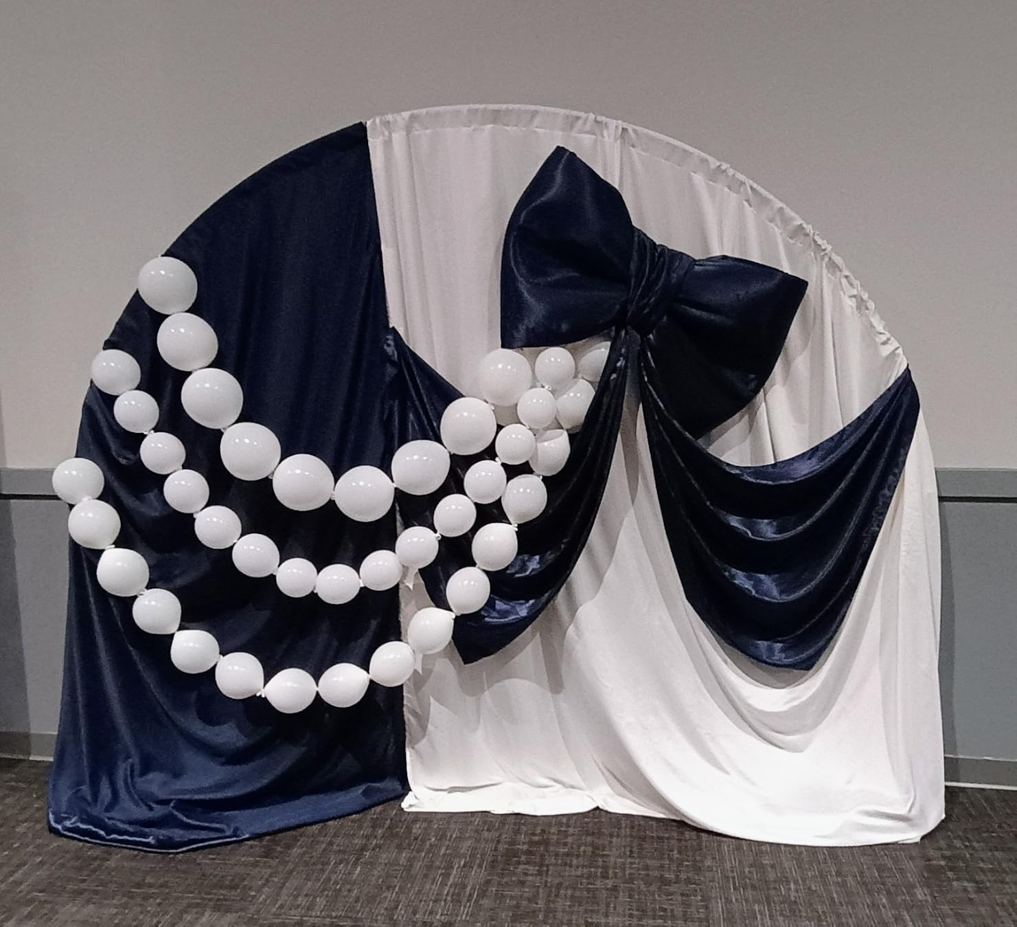 Wokceer Round Backdrop Stand 8FT Gold Wedding Balloon Arch Stand for Party customer photo 2